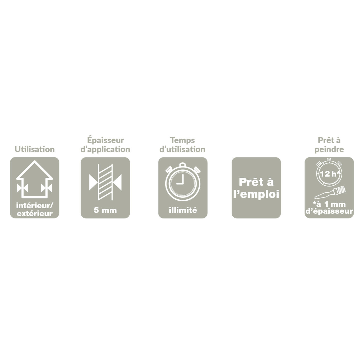 Enduit multifonction en pâte Multi rénov' PRESTONETT blanc 1 kg - 2