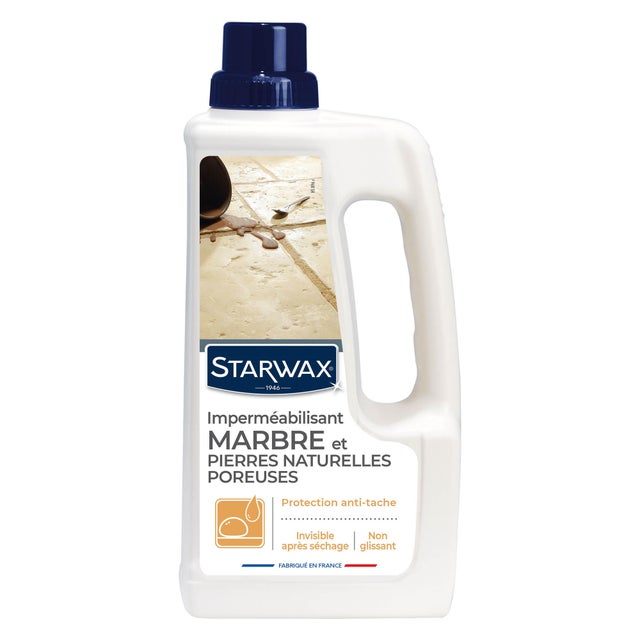 Agent imperméable marbre / pierre naturelle STARWAX Poreux, 1L