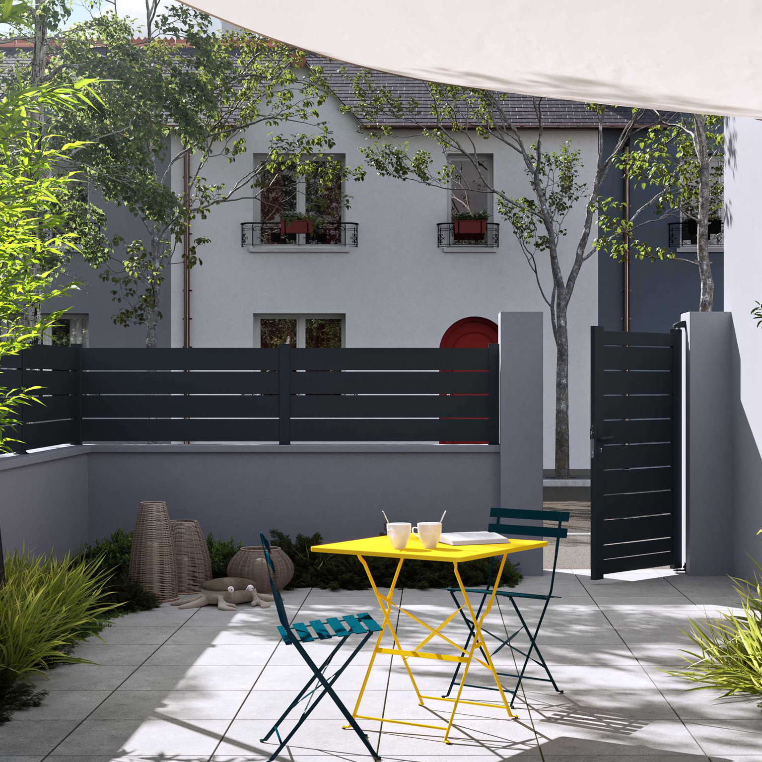 portail cloture aluminium - 1