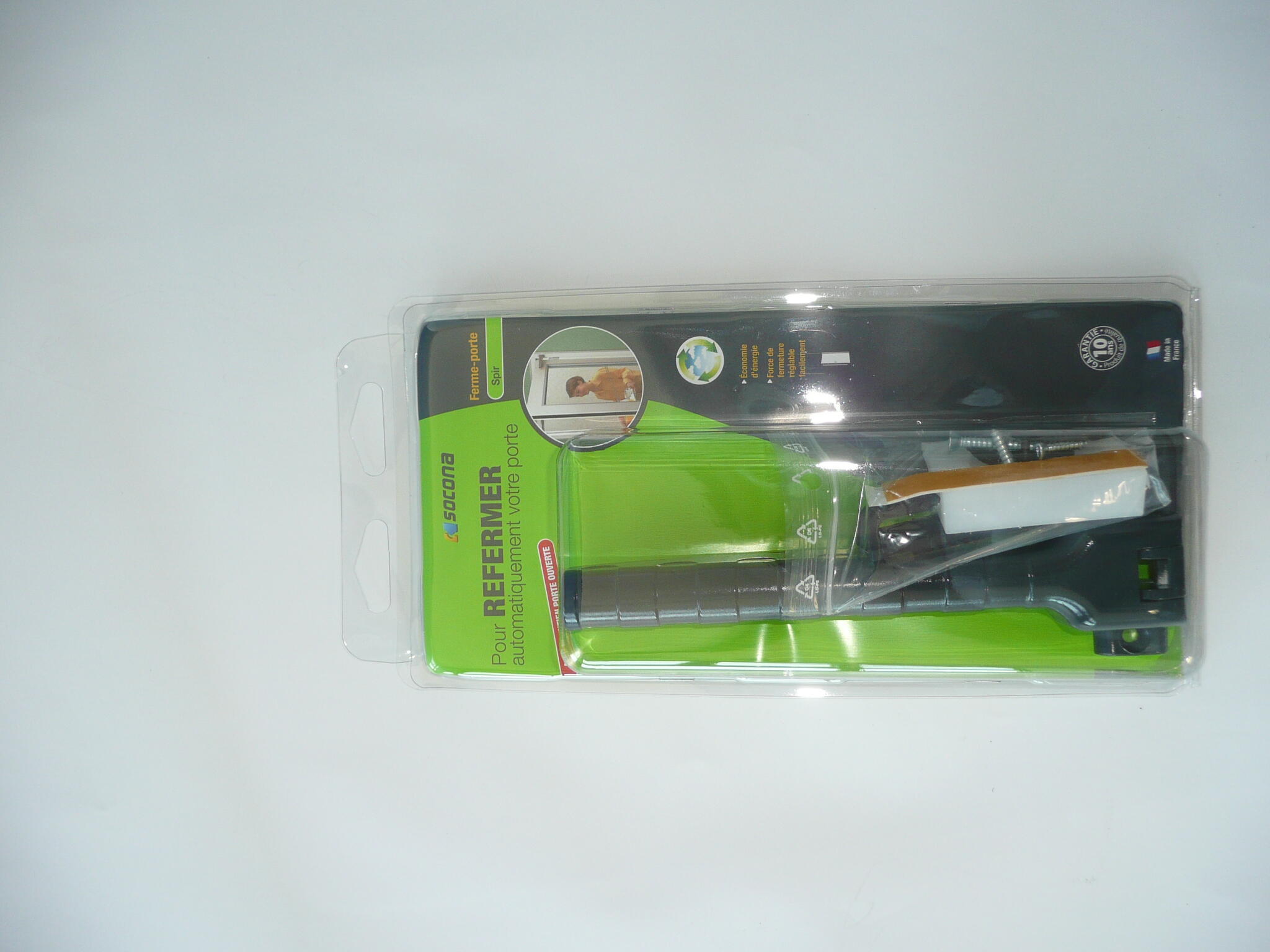 Ferme-porte à ressort Spir SOCONA pour porte de 40kg maximum anthracite - 5