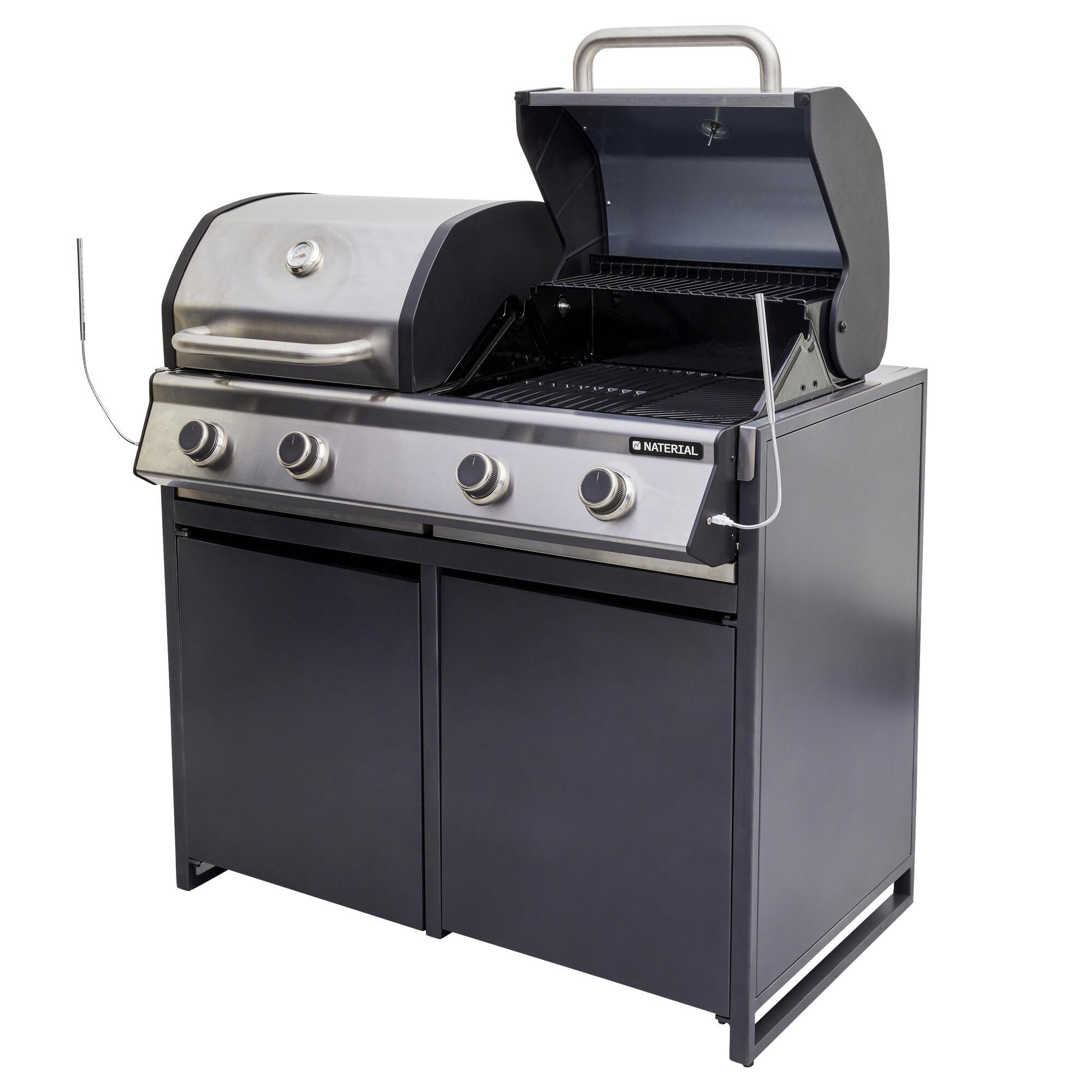 Módulo para barbecue Hudson 4 queimadores alumínio 109x60 cm Naterial Europa - 24