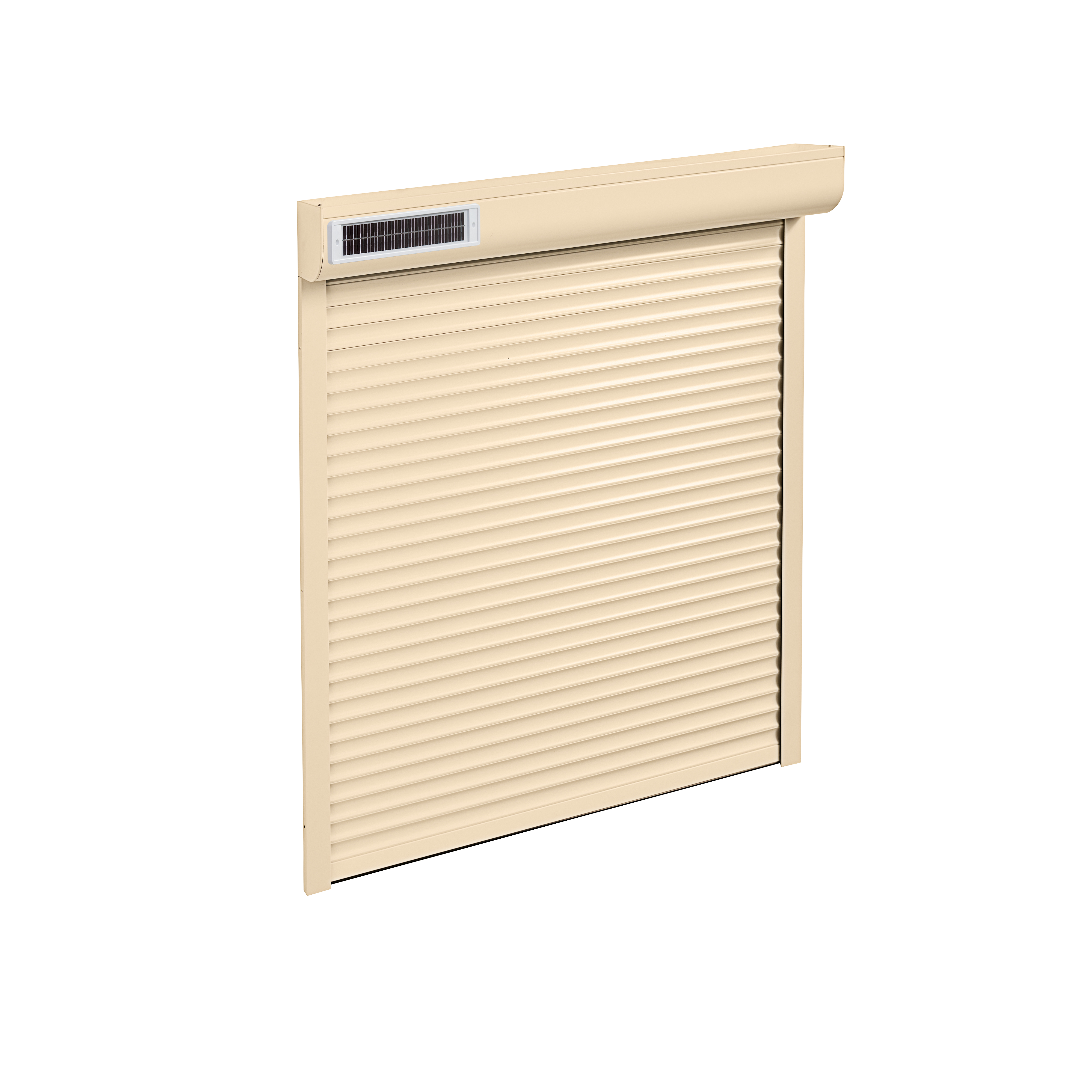 Volet roulant solaire sur mesure aluminium beige