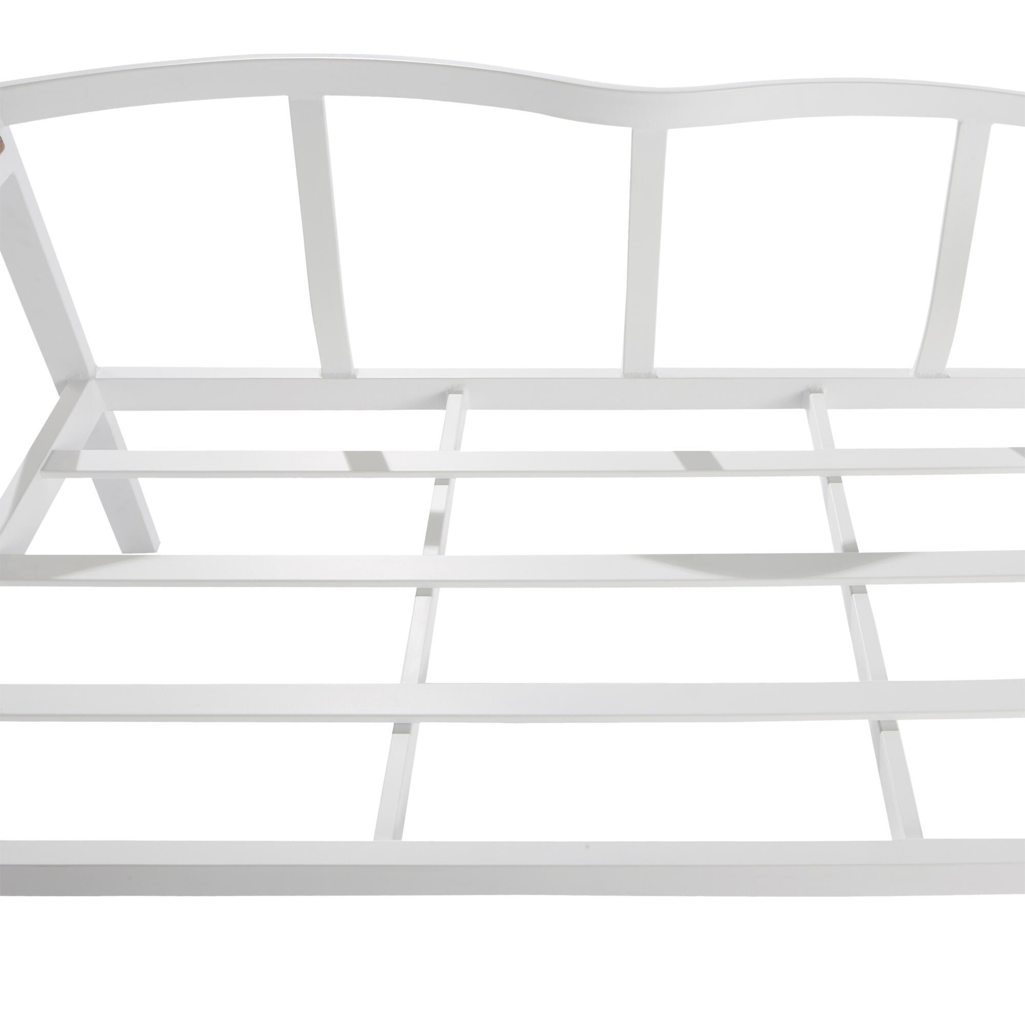 Conjunto jardim relax sofá e mesa alumínio branco Oris II Naterial - 6