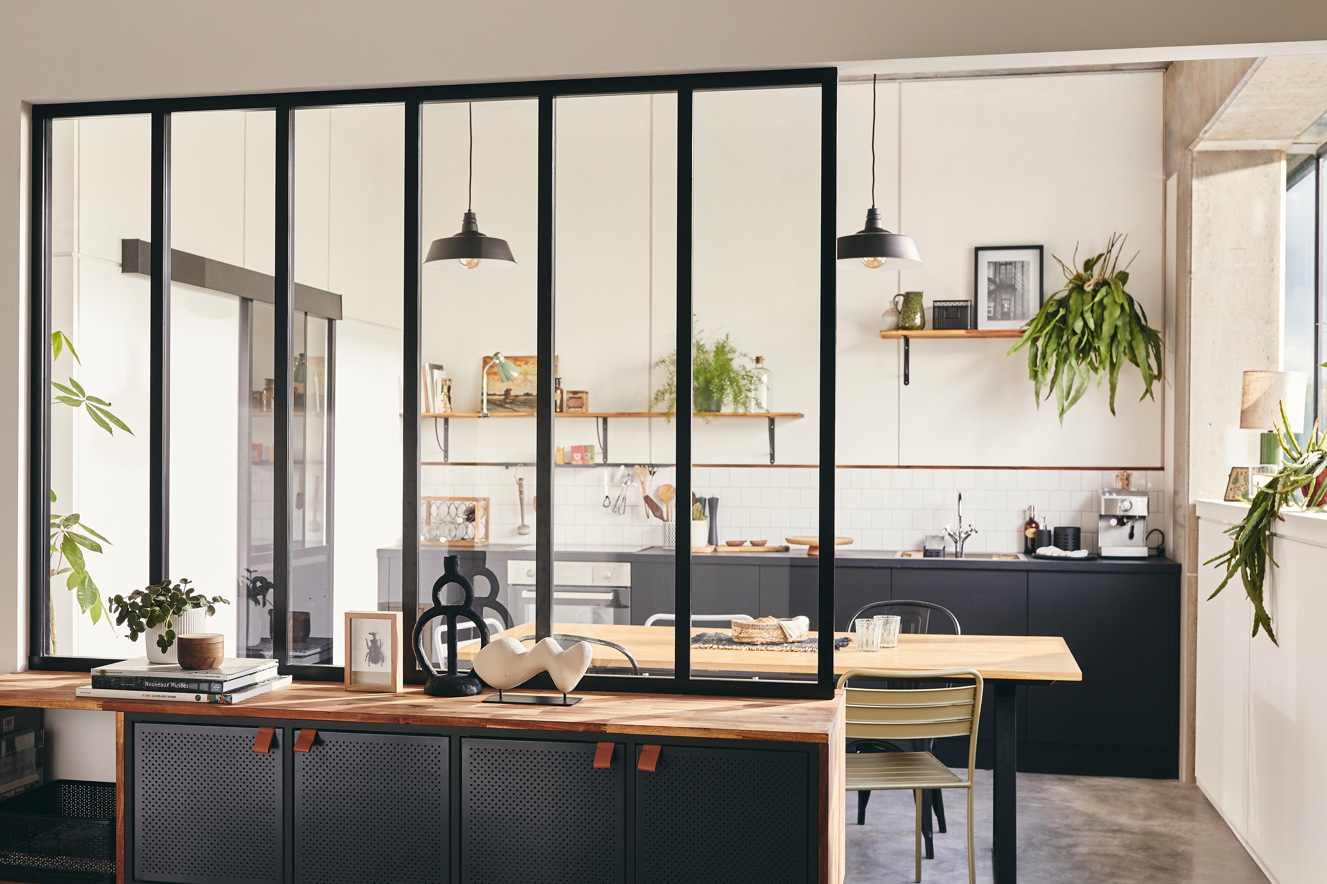 Estante cubo 4x1 preto 139,3x36x31,7 cm Spaceo Kub - 22