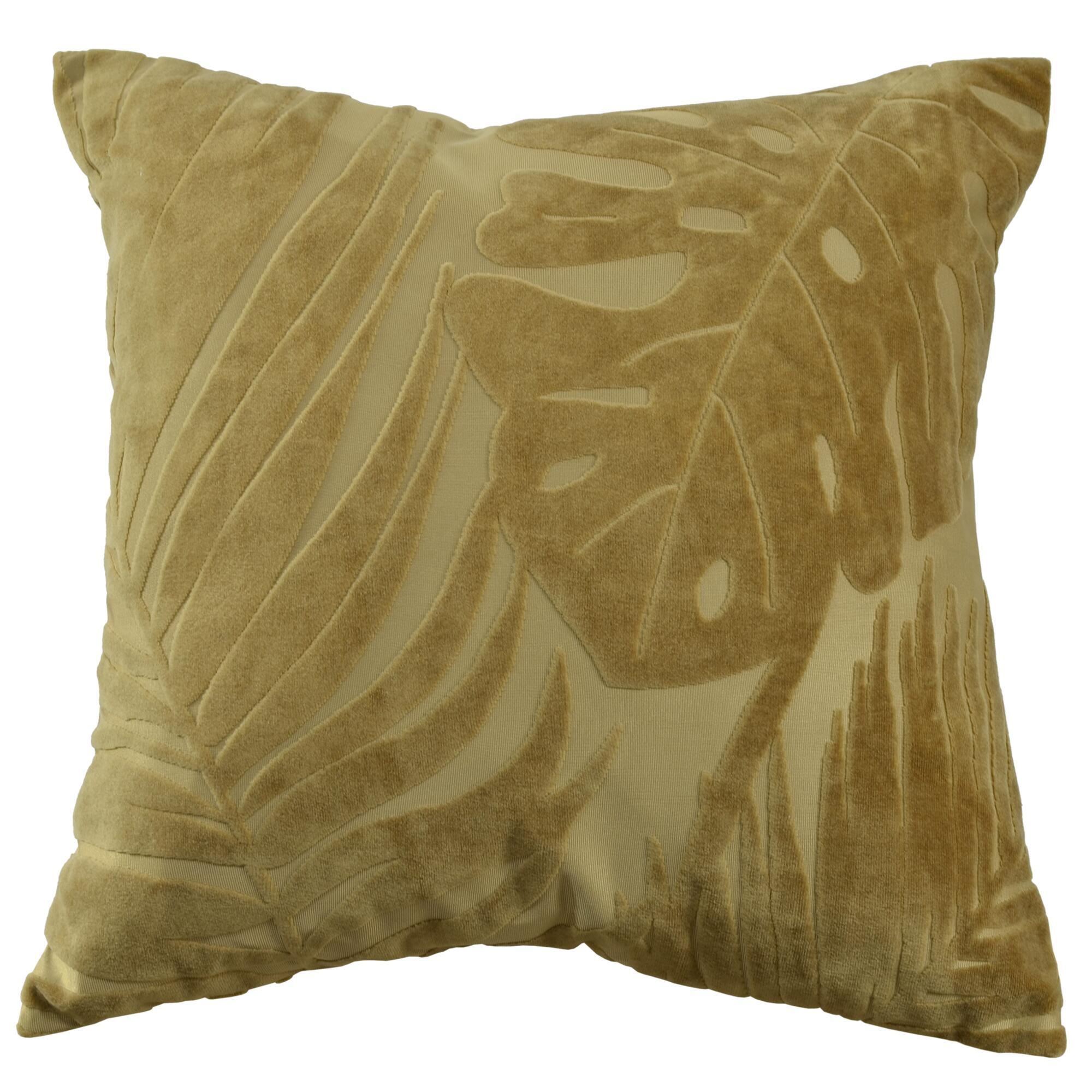 Cojín decorativo inspire neven pecan poliéster amarillo 45x45cm