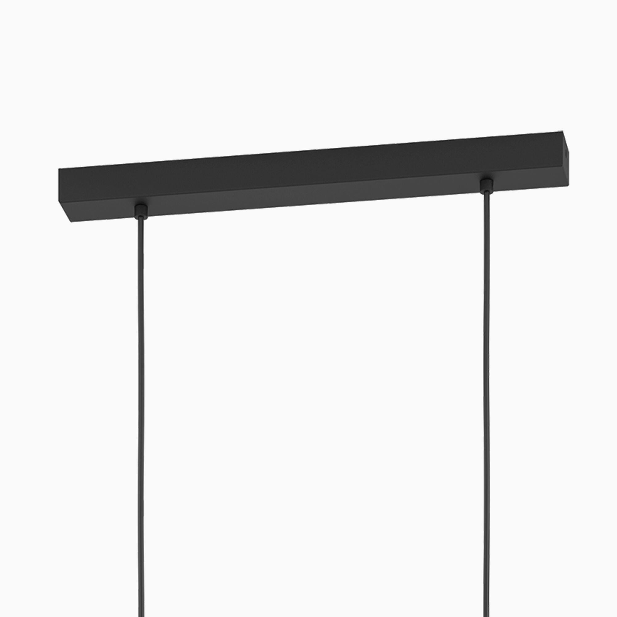 Candeeiro de teto suspenso INSPIRE ELGORT E27 3 LUZES METAL/MADEIRA PRETO - 8