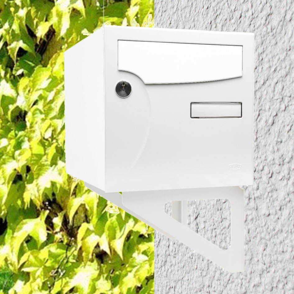 Equerre murale H.17.5 x l.25 x P.3 cm RENZ, blanc - 2