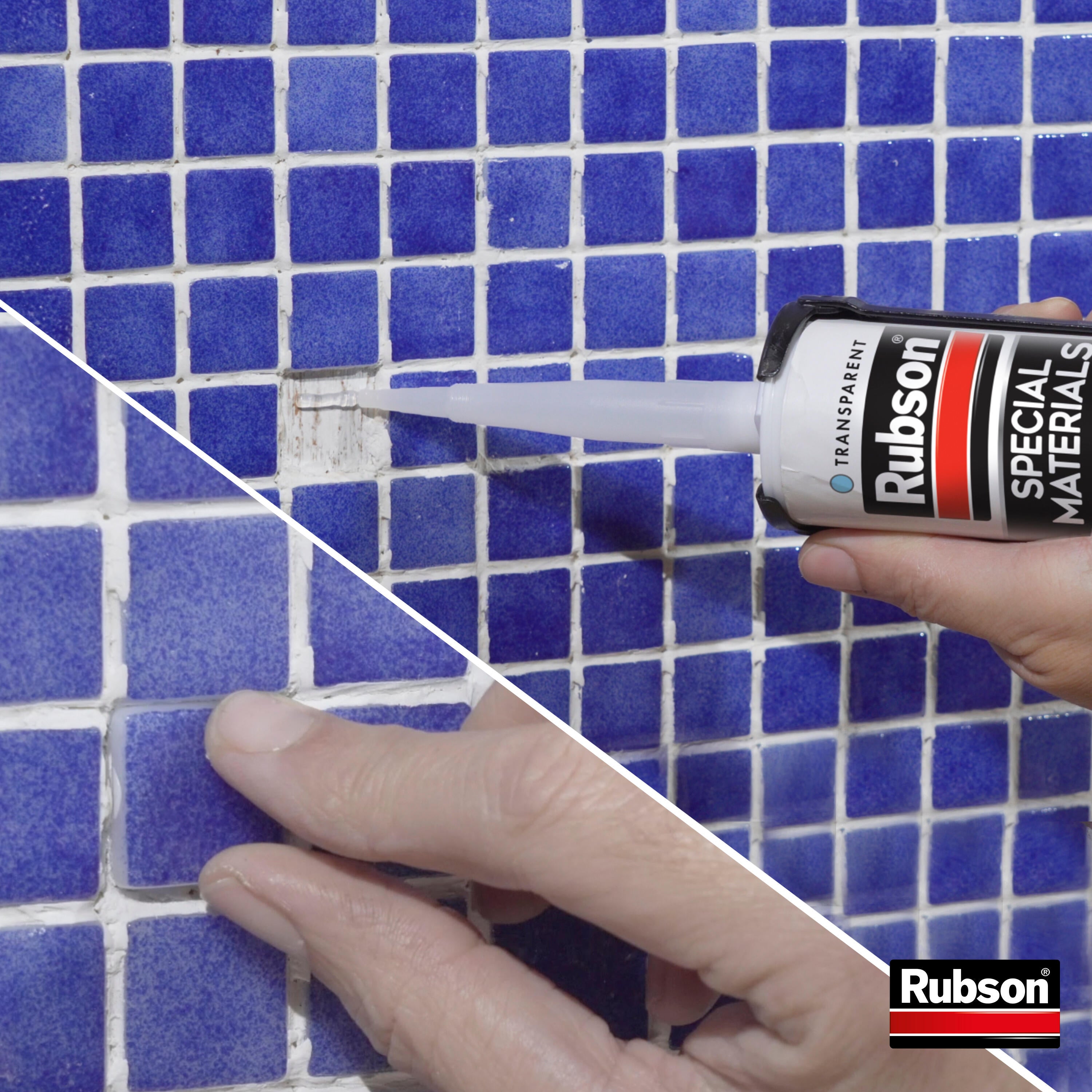 Mastic d'étanchéité Spécial piscine RUBSON transparent, 280 ml - 3