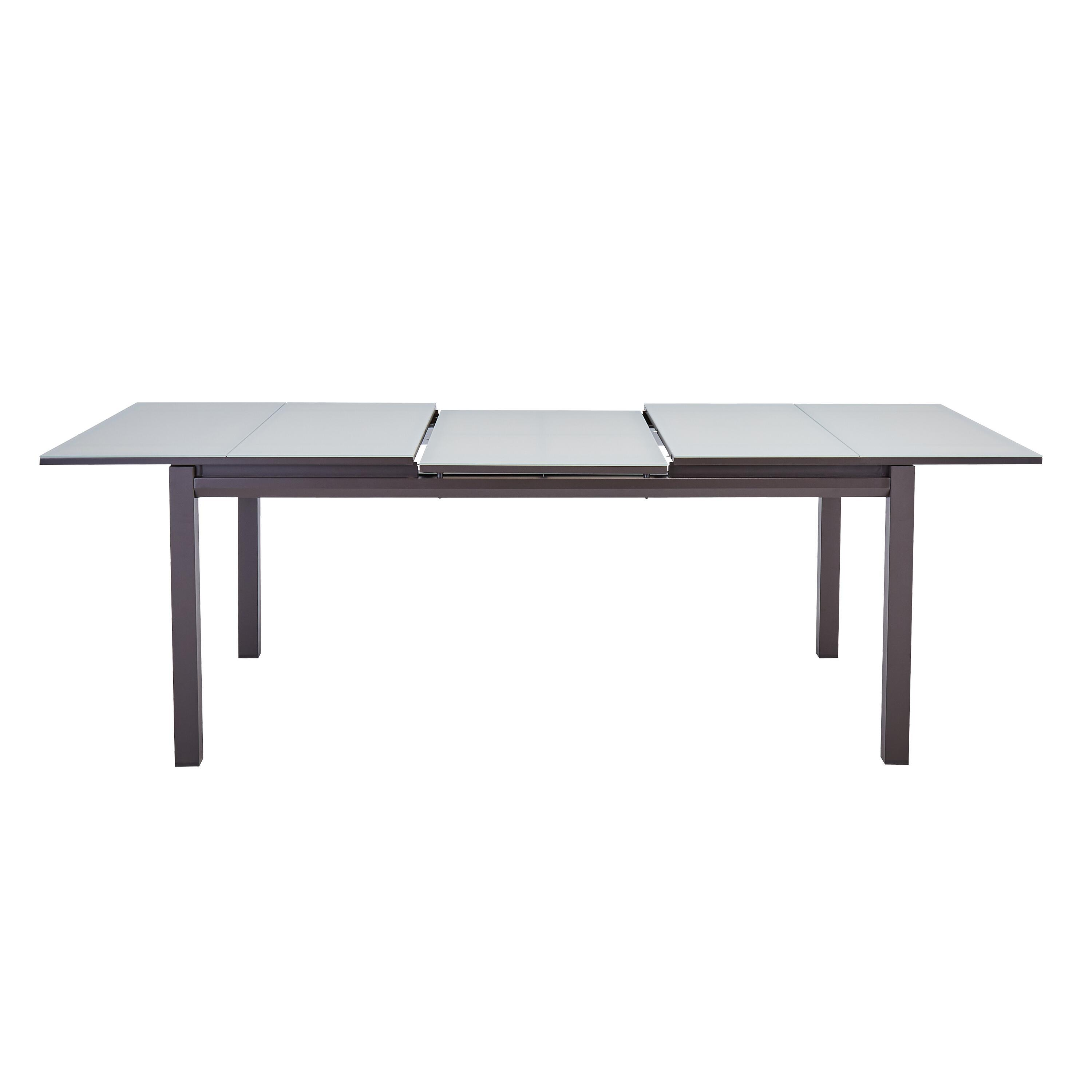 Mesa de alumínio NATERIAL ODYSSEA II EASY VIDRO 180/240X100CM MOKA - 2