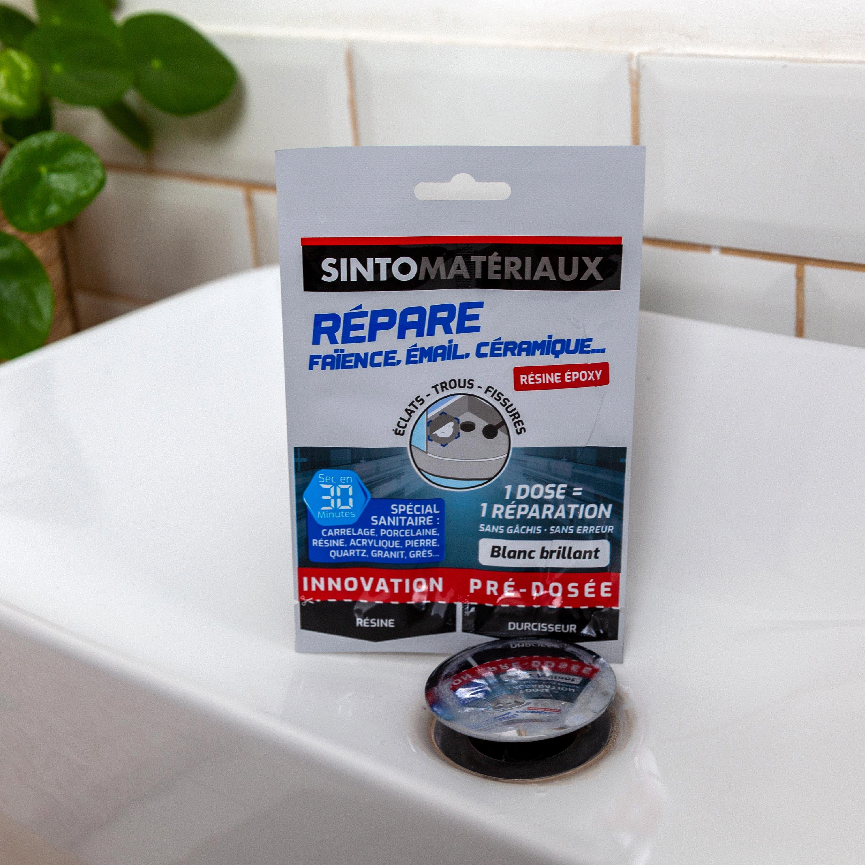Colle de réparation pâte époxy Sintomateriaux SINTO, 30 g blanc - 2