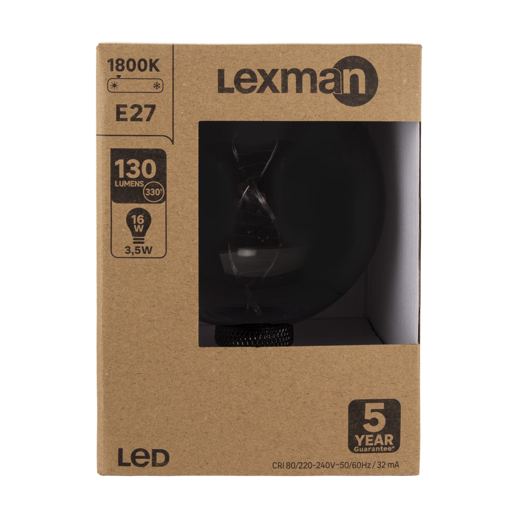 Ampoule led décorative, globe 125 mm E27, 130Lm = 16W, blanc très chaud, LEXMAN - 3