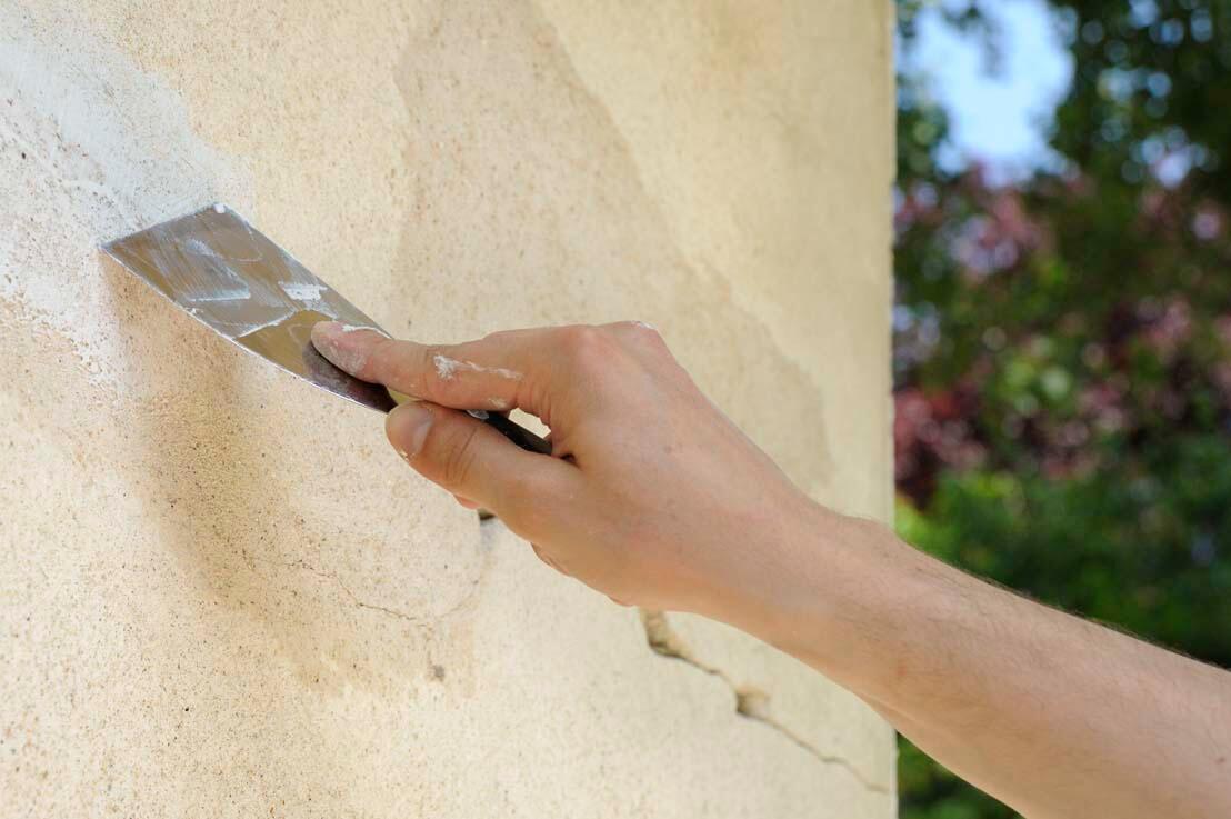 Enduit de rebouchage en pâte Façade TOUPRET blanc 1 kg - 3