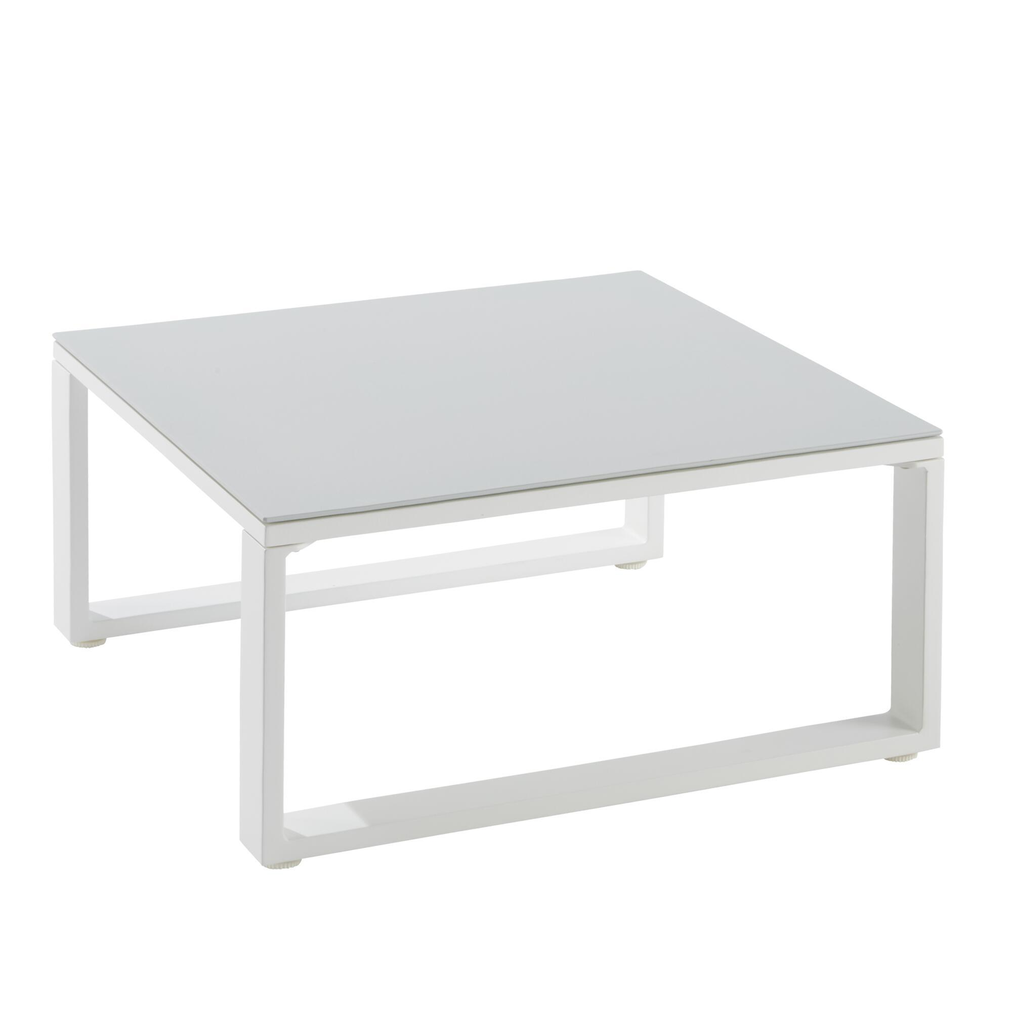 Salon de jardin d'angle Odyssea blanc NATERIAL, 7 personnes - 7