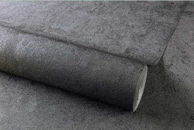 Papier peint intissé Béton métal INSPIRE noir