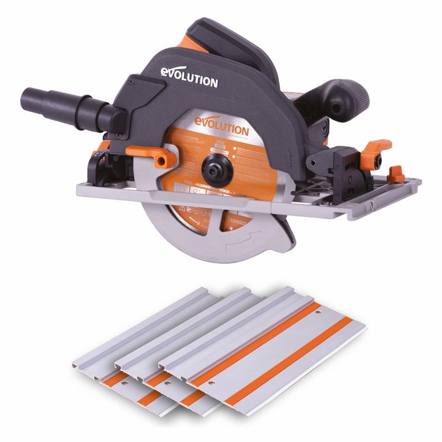 Scie Circulaire KATSU 185mm 1600W - Avec Guide Laser Et 2 Lames - Pour Bois, Métal, Plastique
