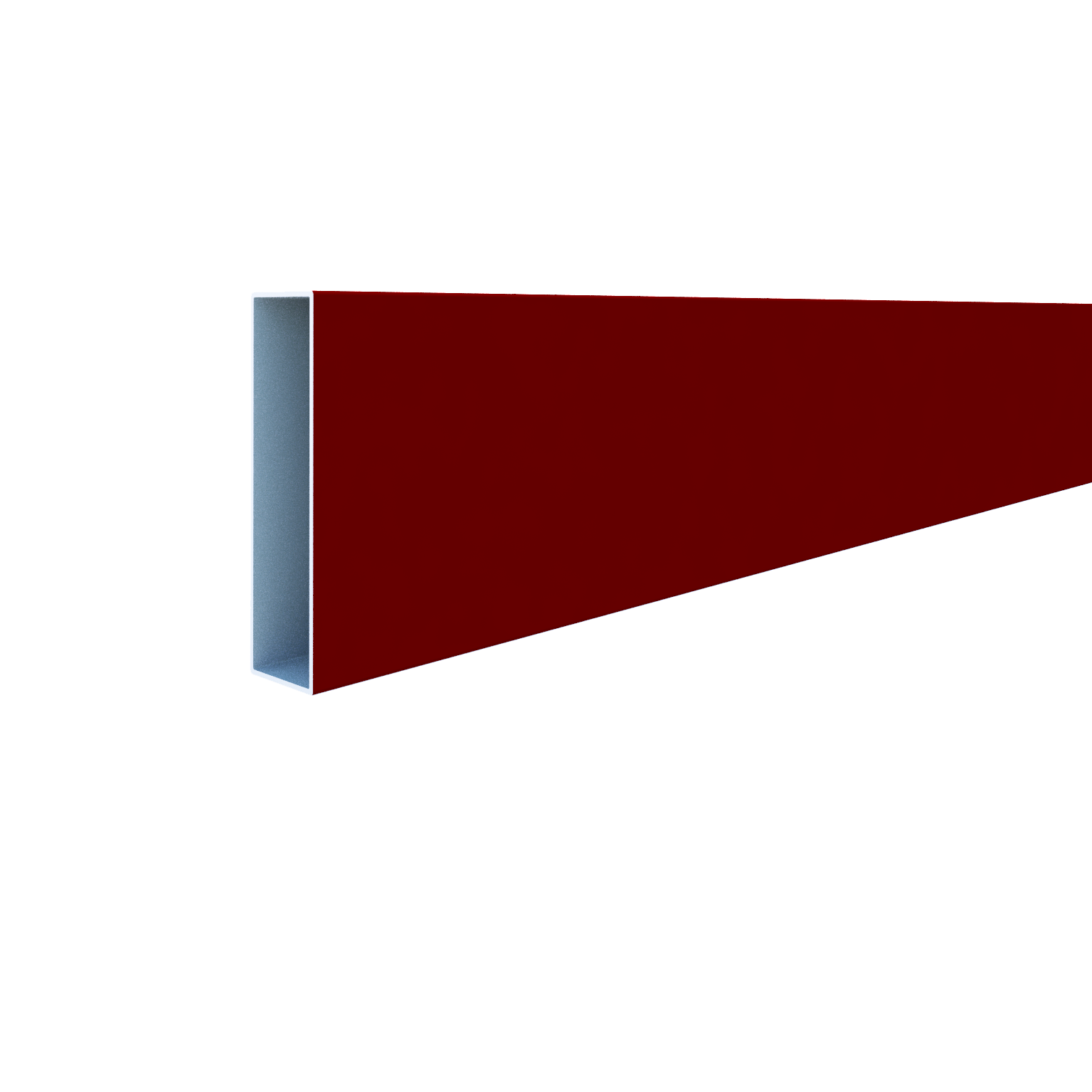Lame de clôture aluminium ajourée Klos up! rouge, H.9 x l.145 cm - 3