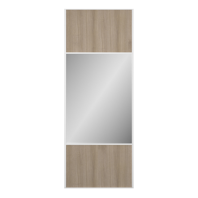 Porte de placard coulissante Luberon miroir l.96.2xH.250cm