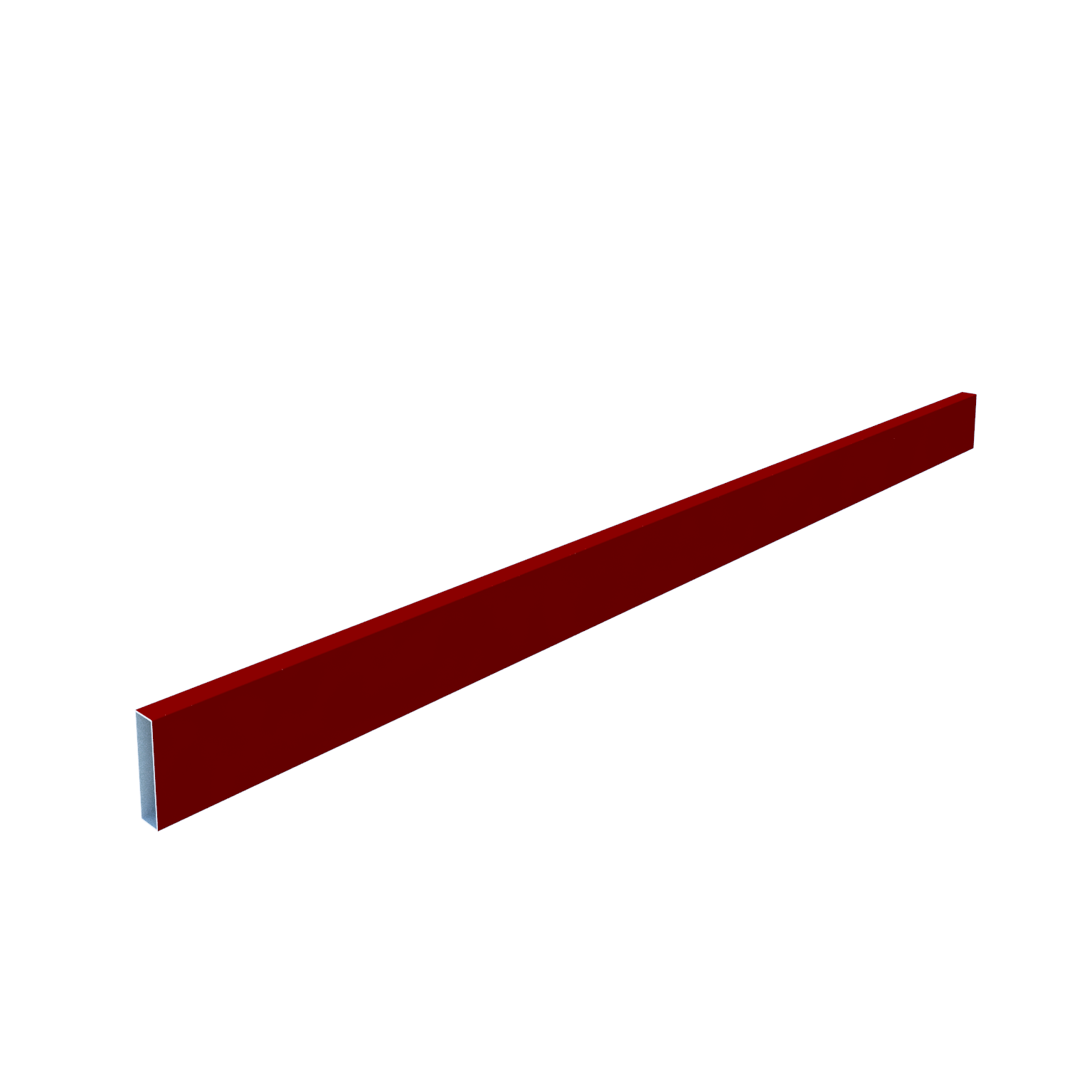 Lame de clôture aluminium ajourée Klos up! rouge, H.9 x l.145 cm - 2
