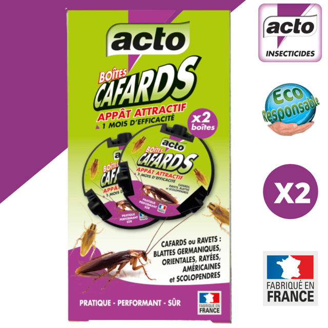 BOÎTES-APPÂT CAFARDS, BLATTES, SCOLOPENDRES - LOT DE 2