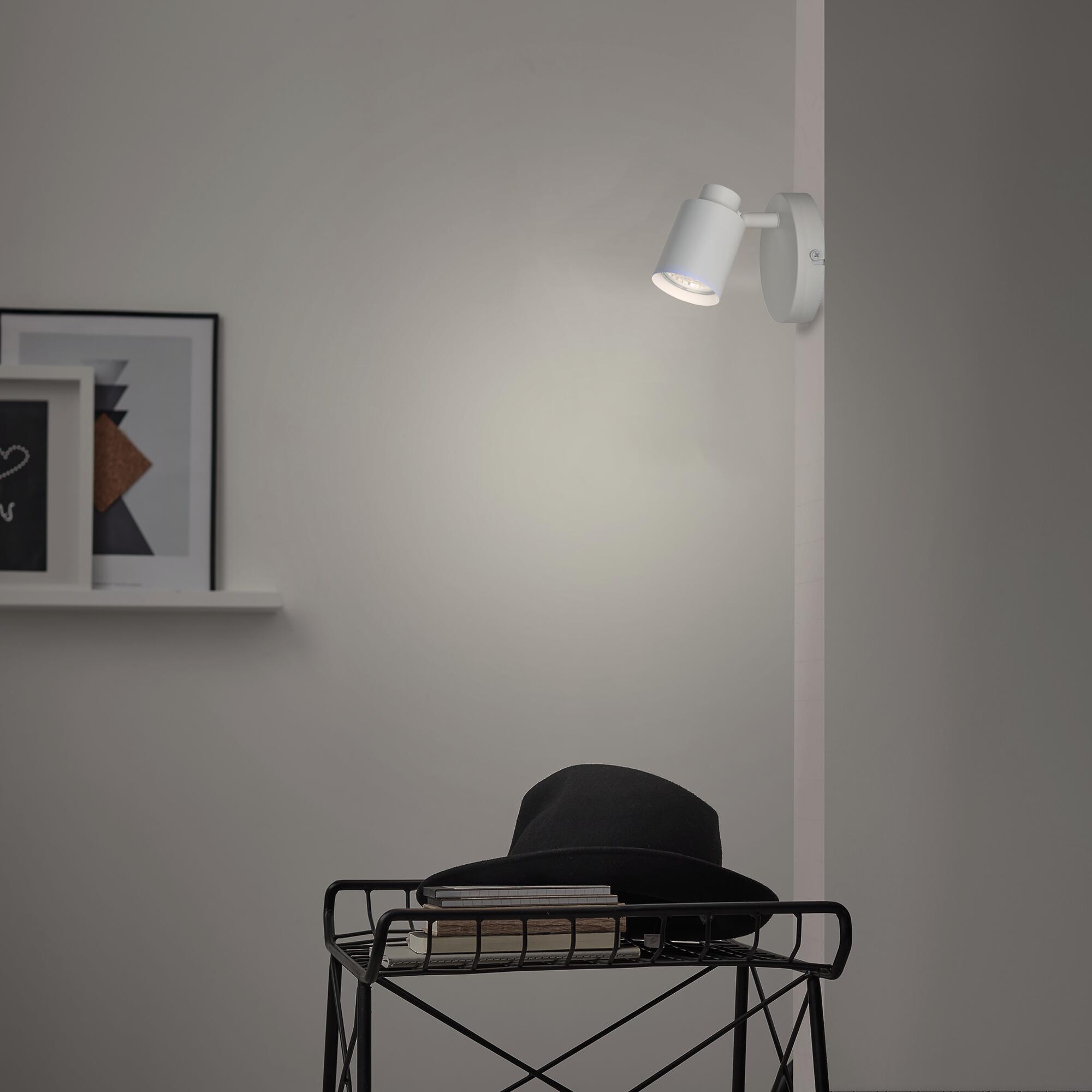 Foco decorativo sem lâmpada Tekla Inspire GU10 1 luz pintado branco - 14