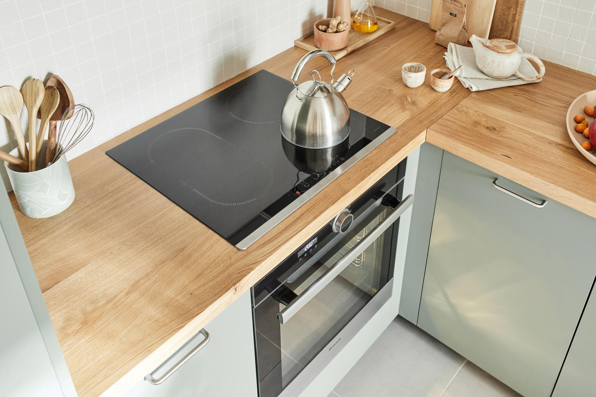 Porta de cozinha Delinia Viena 60X48 cm verde mate - 15