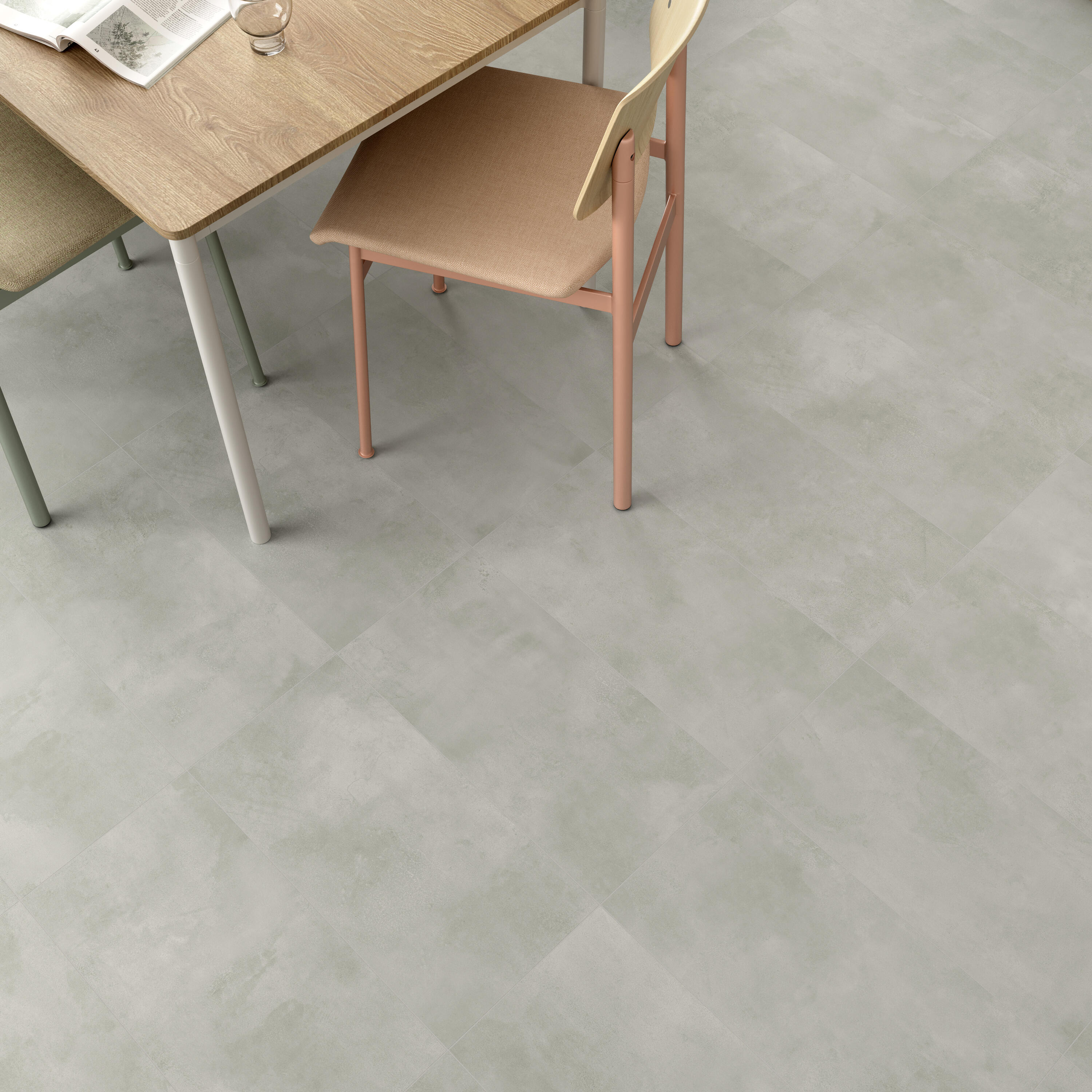 Piastrella da pavimento e rivestimento interno ed esterno in gres porcellanato 30 x 60 cm rettificato non smaltato grigio chiaro opaco Epura Perlé R10 traffico intenso (pei 4/5) Sp. 8.5 mm 1.08 mq - 4