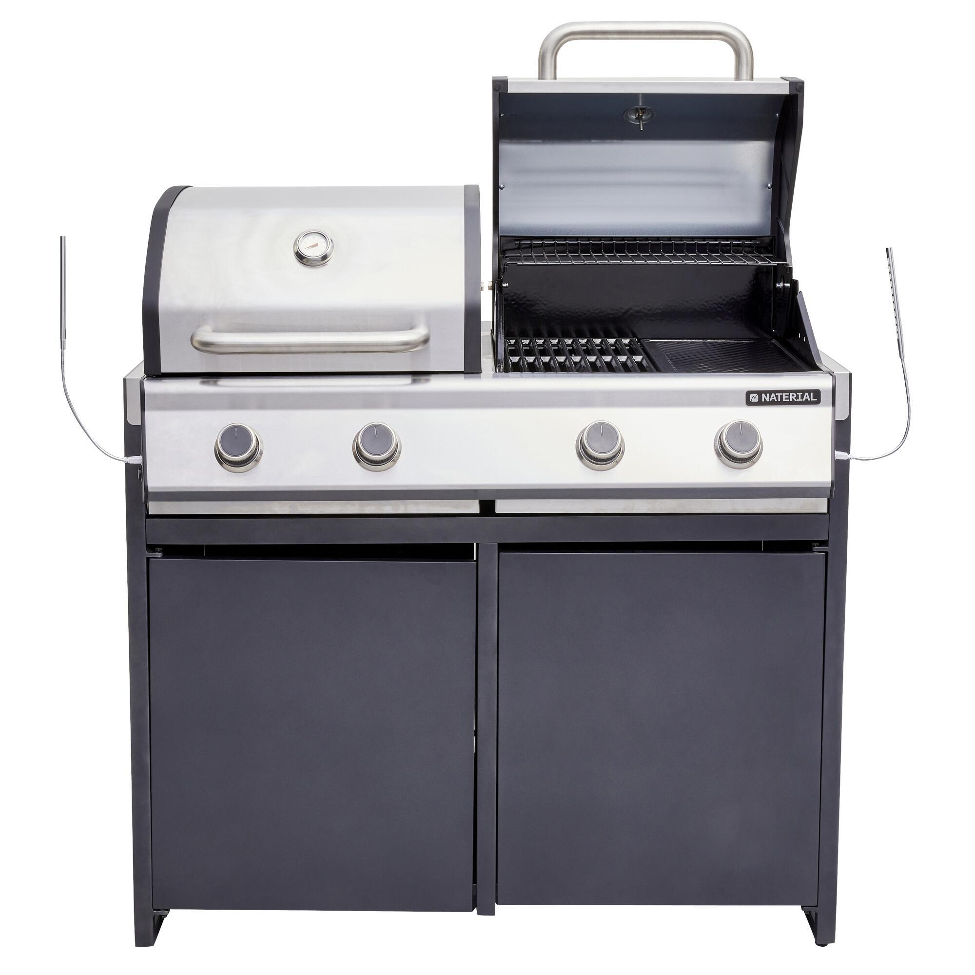 Módulo para barbecue Hudson 4 queimadores alumínio 109x60 cm Naterial Europa - 23