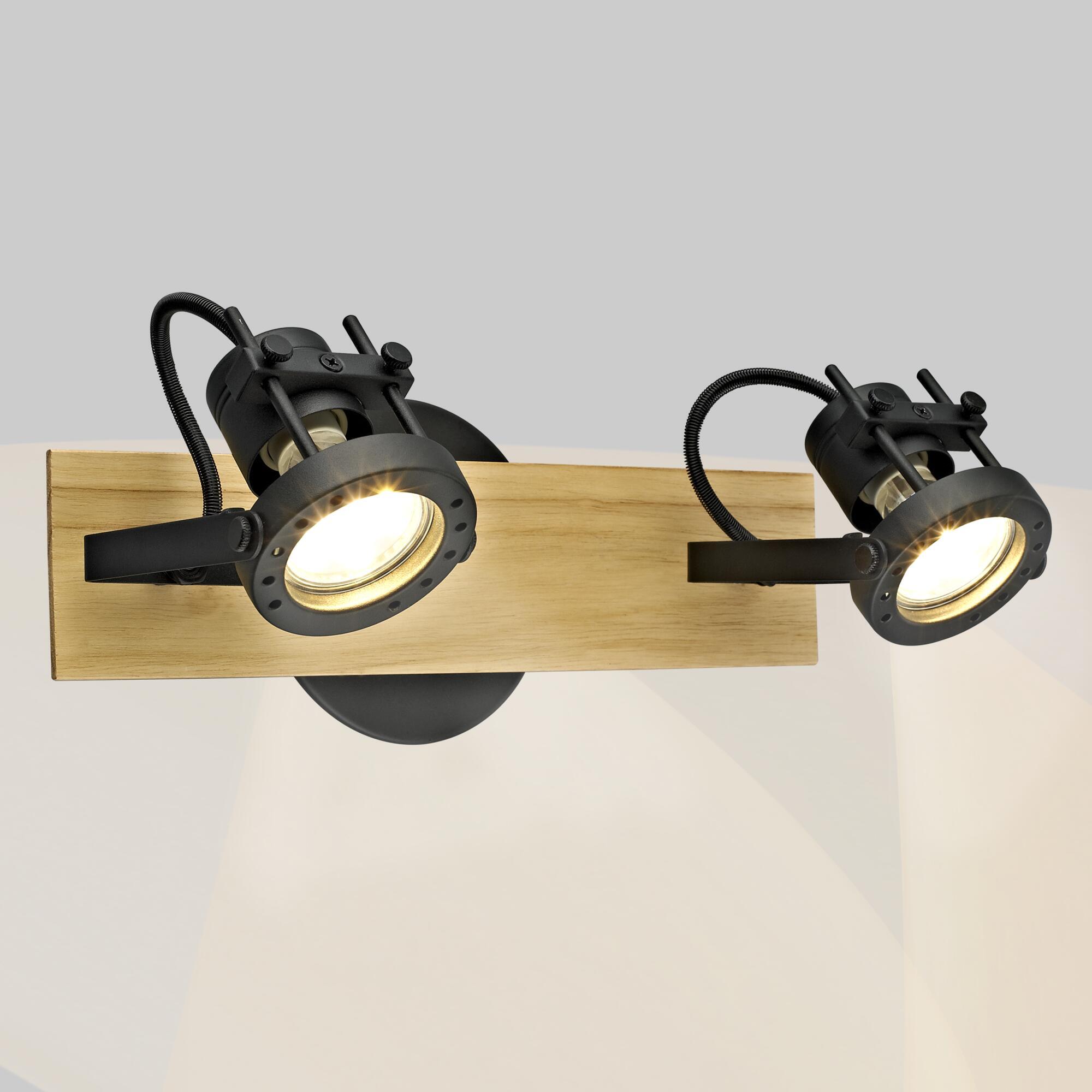 Rampe 2 spots Technic, acier beige, GU10, INSPIRE - 2