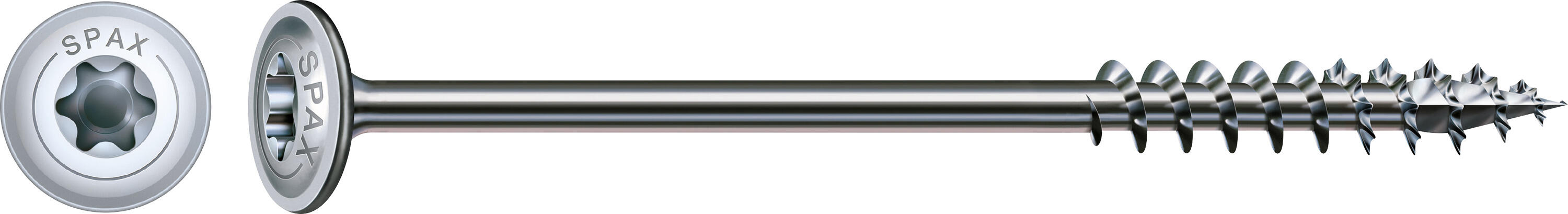 100 vis acier tête de disque extra large t-star+ SPAX, Ø6 x L.80 mm - 4