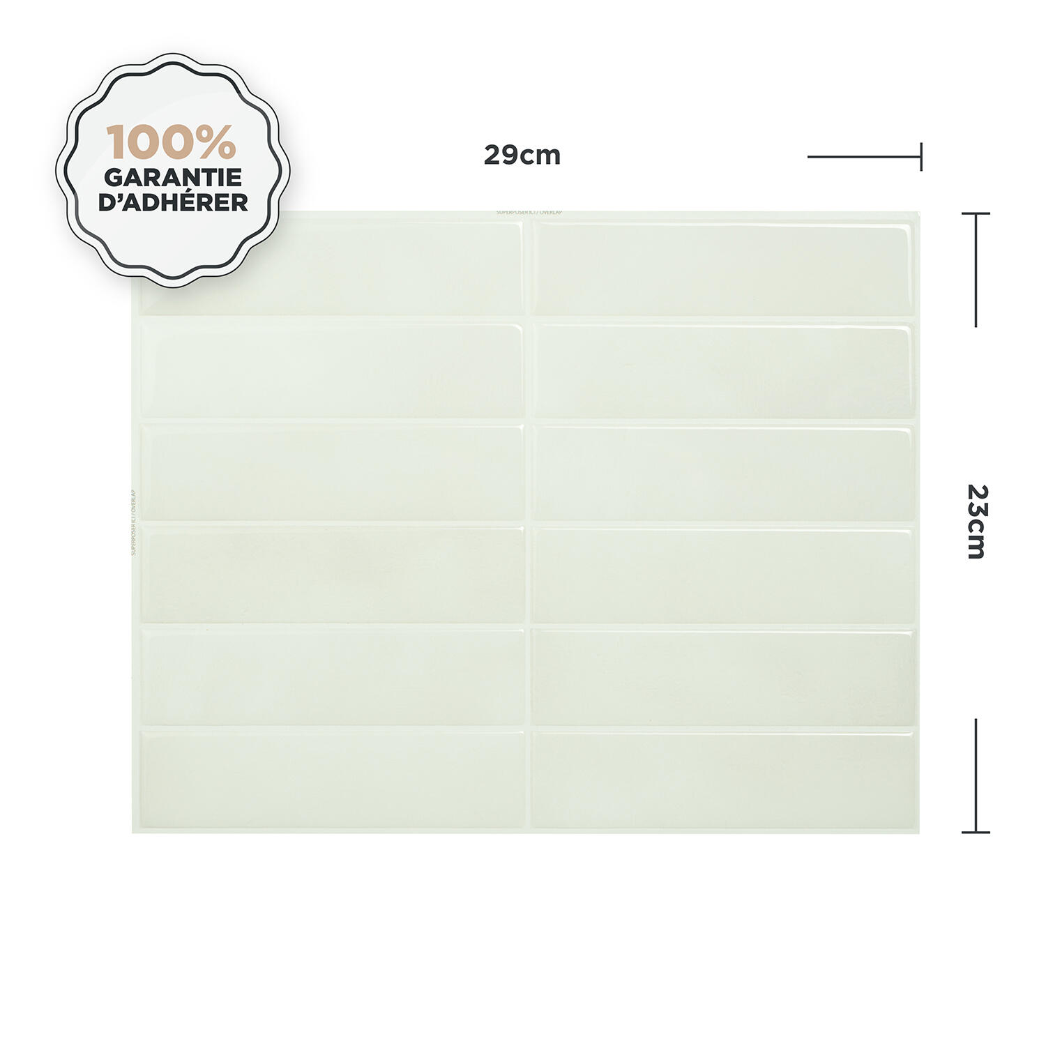 Lot de 4 adhésifs décoratifs Morocco Essaouia, blanc, 22.8 cm x 29 cm - 5