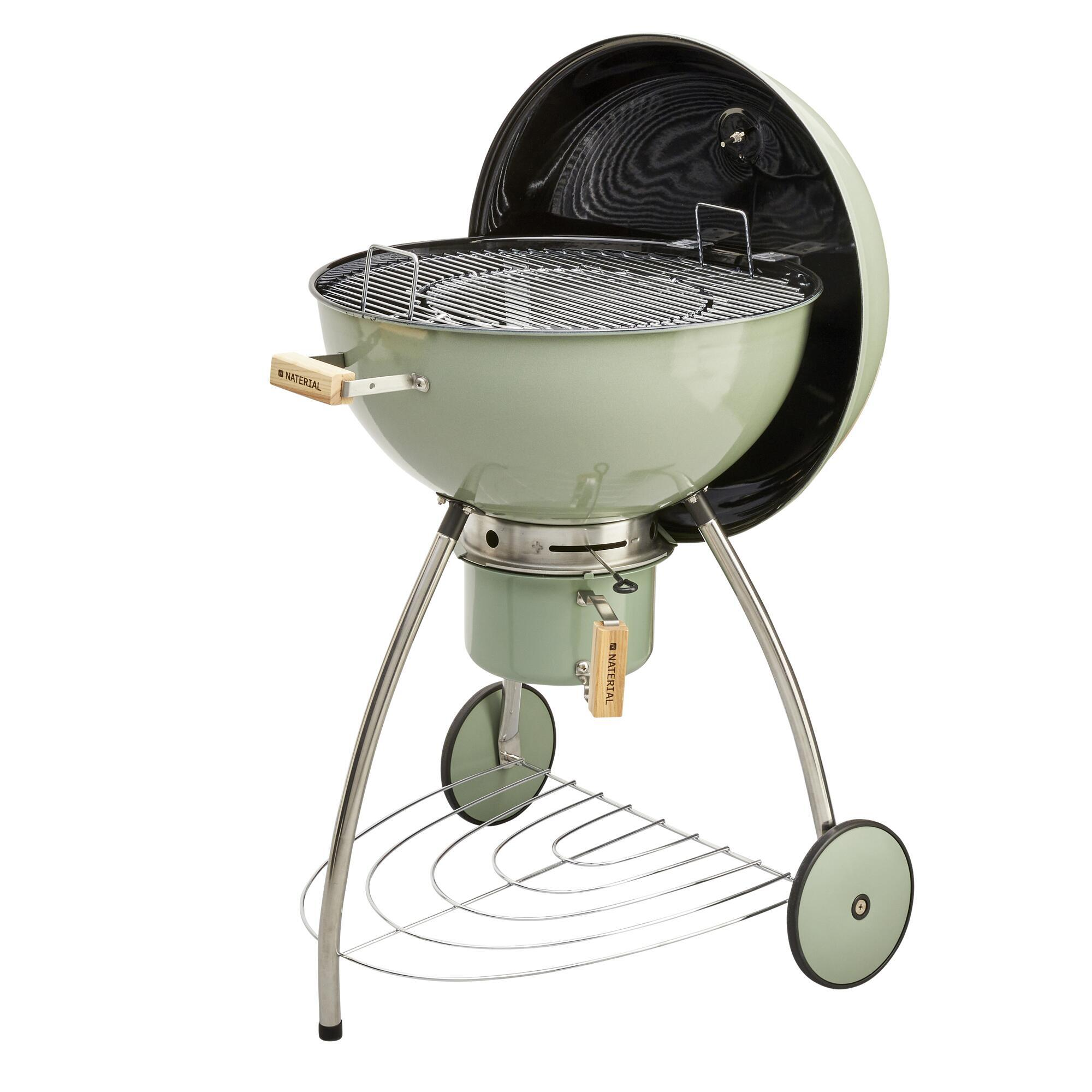 Barbecue a carvão com rodas ⌀ 57 cm verde Naterial Phoenix Beta II - 19
