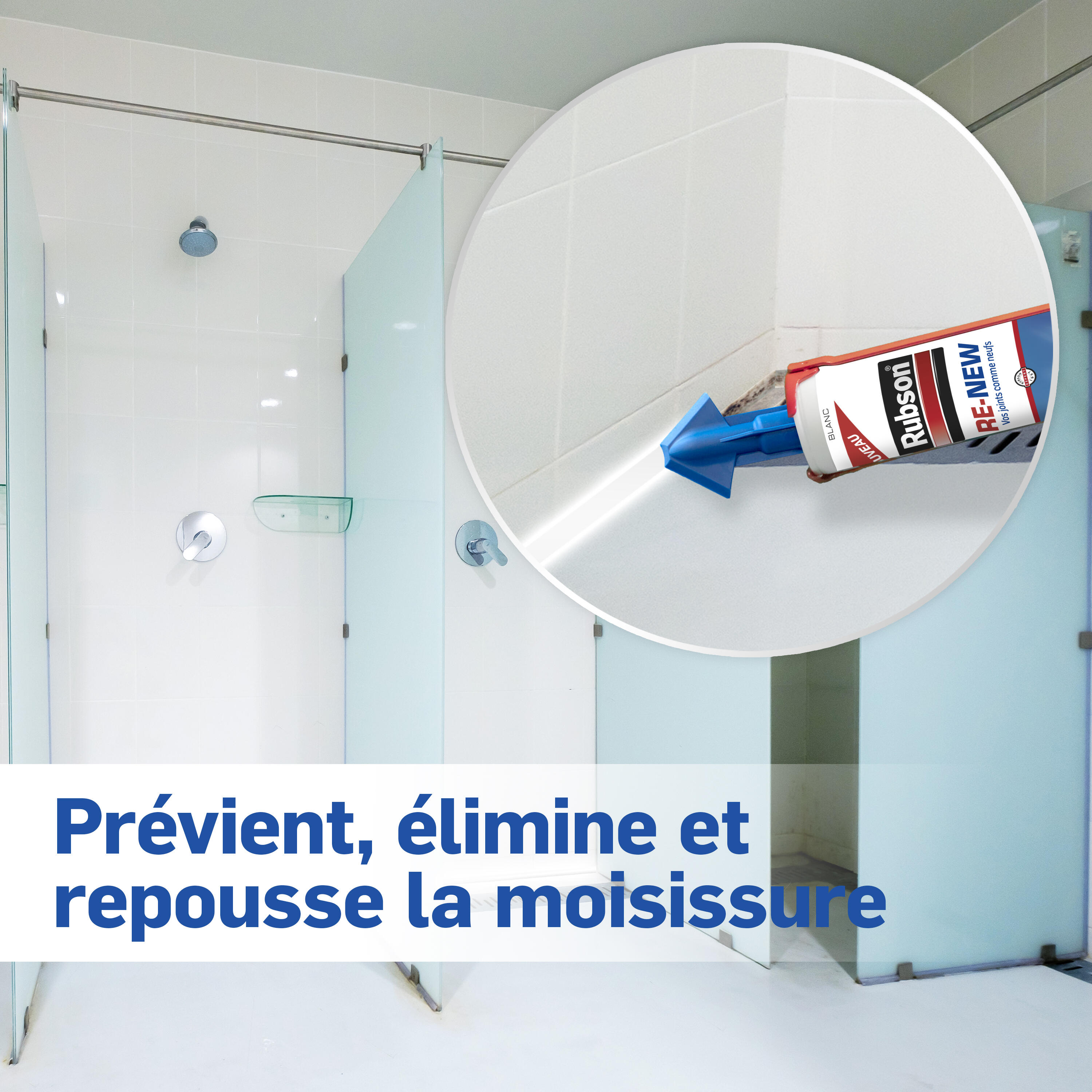 Mastic d'étanchéité Re-new RUBSON blanc 280ml - 3