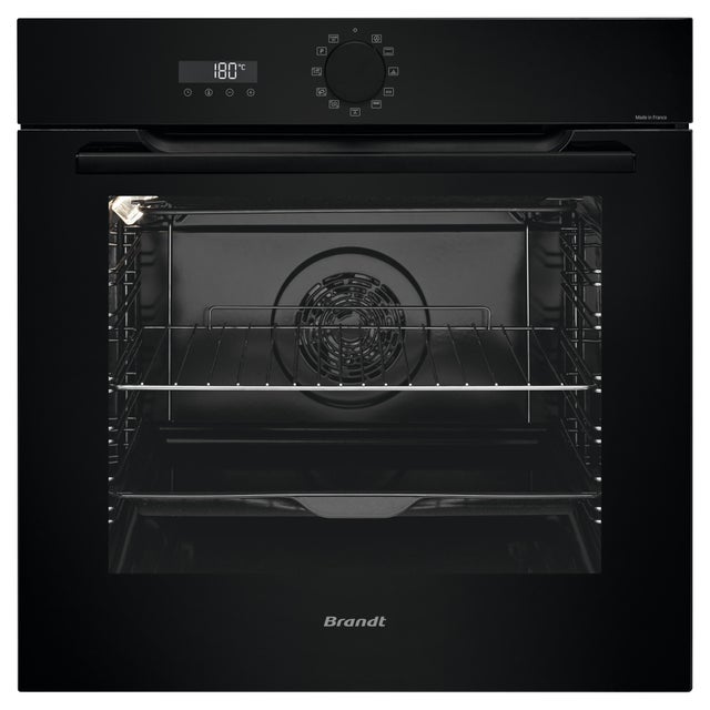 Four chaleur tournante, pyrolyse, BRANDT BOP7534BB Noir