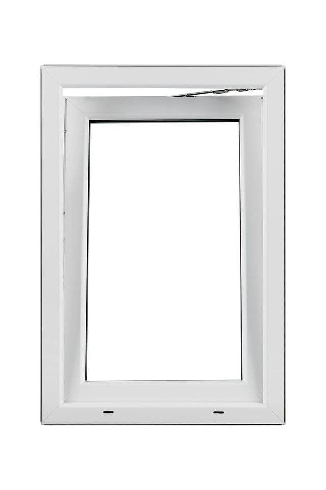 Fenêtre oscillo-battant PVC Essentiel H.75xl.80cm 1 vantail tirant G blanc