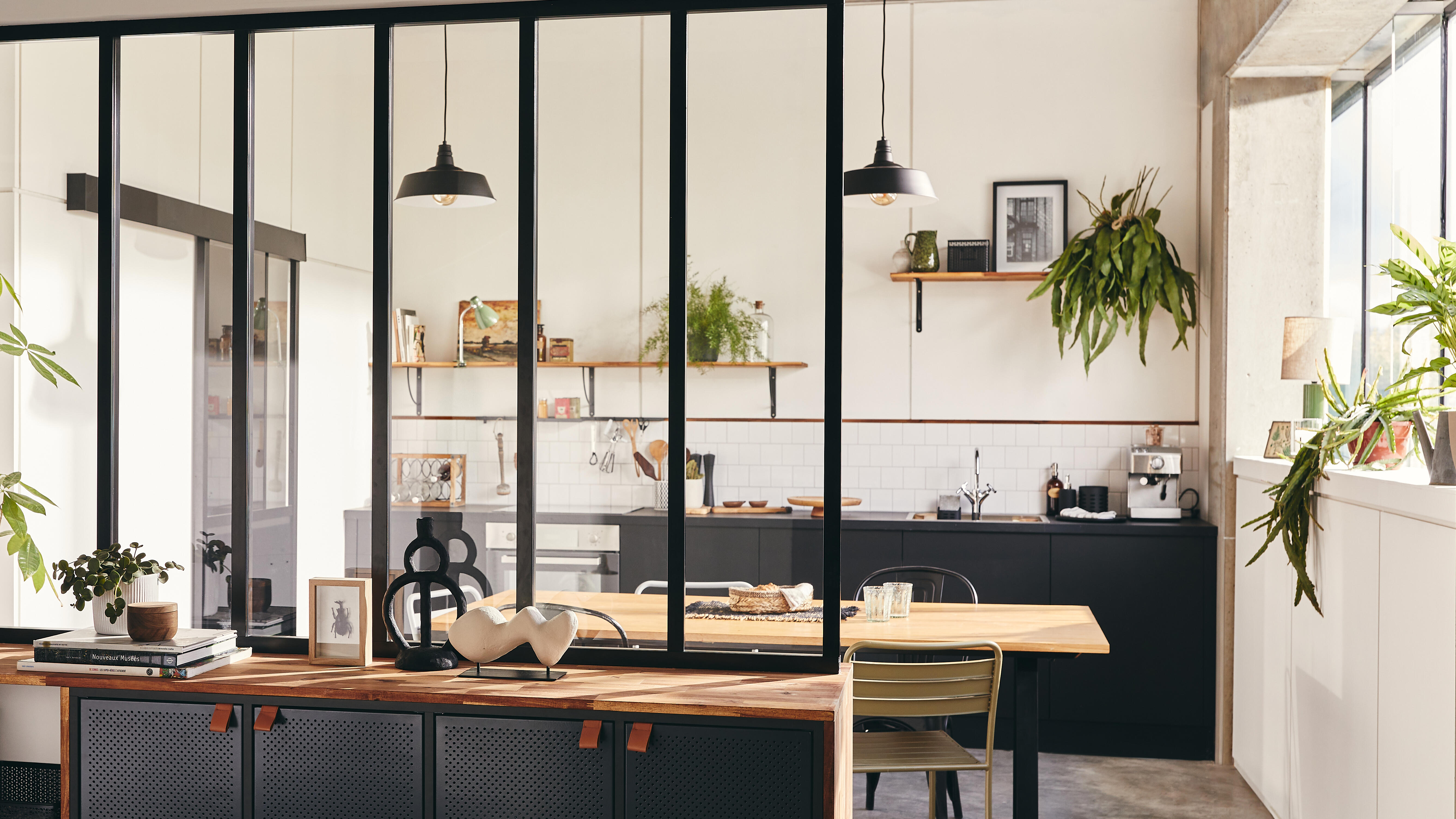 Estante cubo 4x1 preto 139,3x36x31,7 cm Spaceo Kub - 14