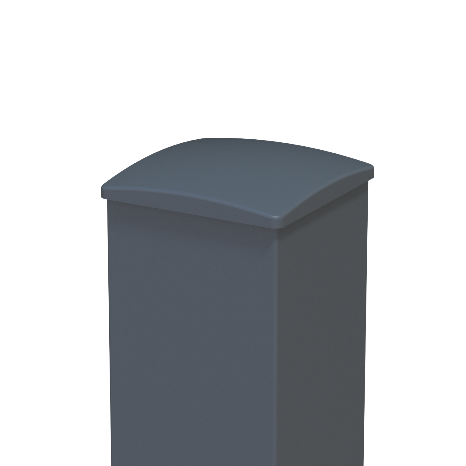 Poteau aluminium platine pour portillon gris zinc, Klos up! l.10 x H.140 cm - 4