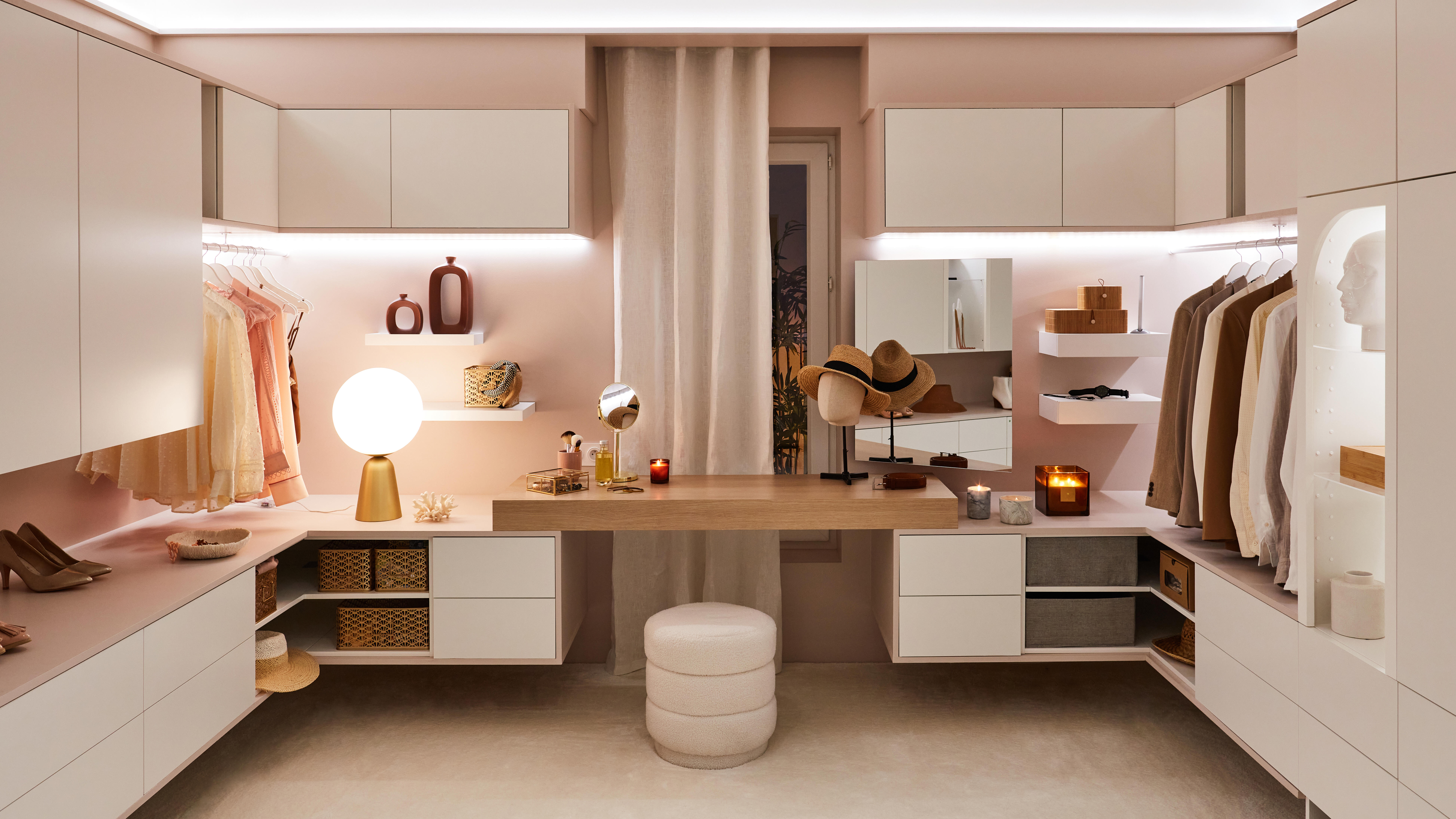 Pack 4 cabides madeira branco SPACEO - 12