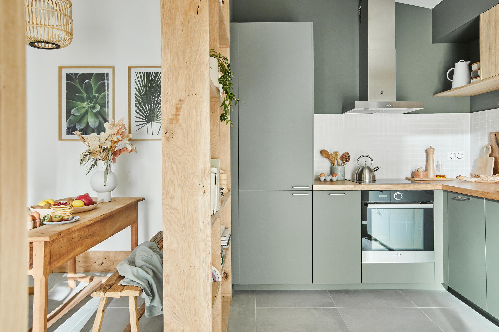 Porta de cozinha Delinia Viena 60X48 cm verde mate - 11