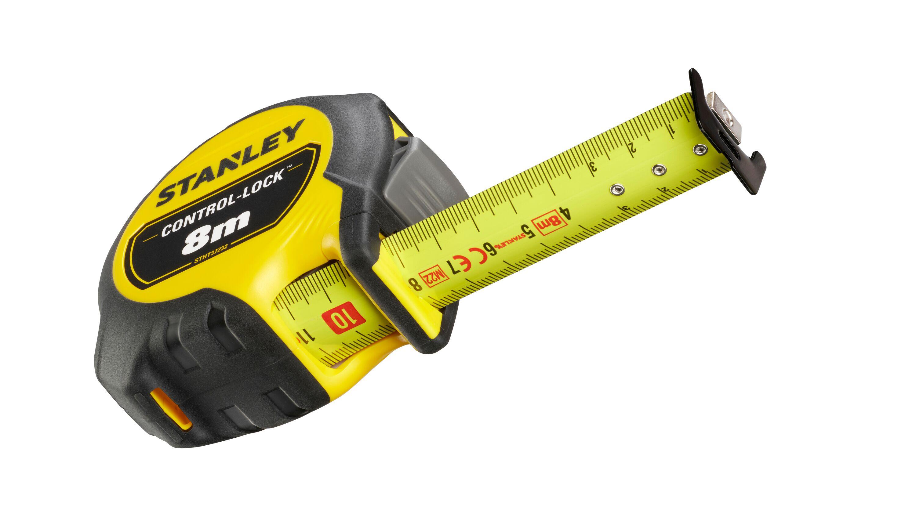 Mètre ruban acier et caoutchouc Control-Lock STANLEY 8 m - 2