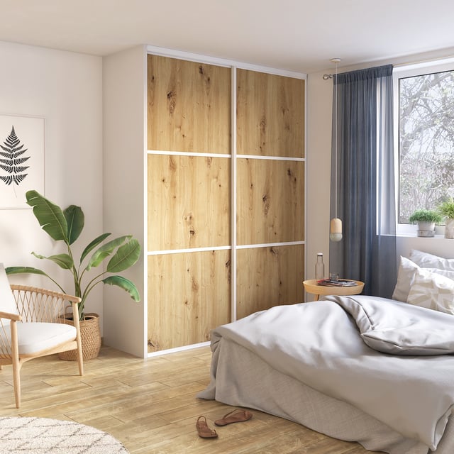 Portes de placard coulissantes Artisan, 2 portes, l190xH250cm