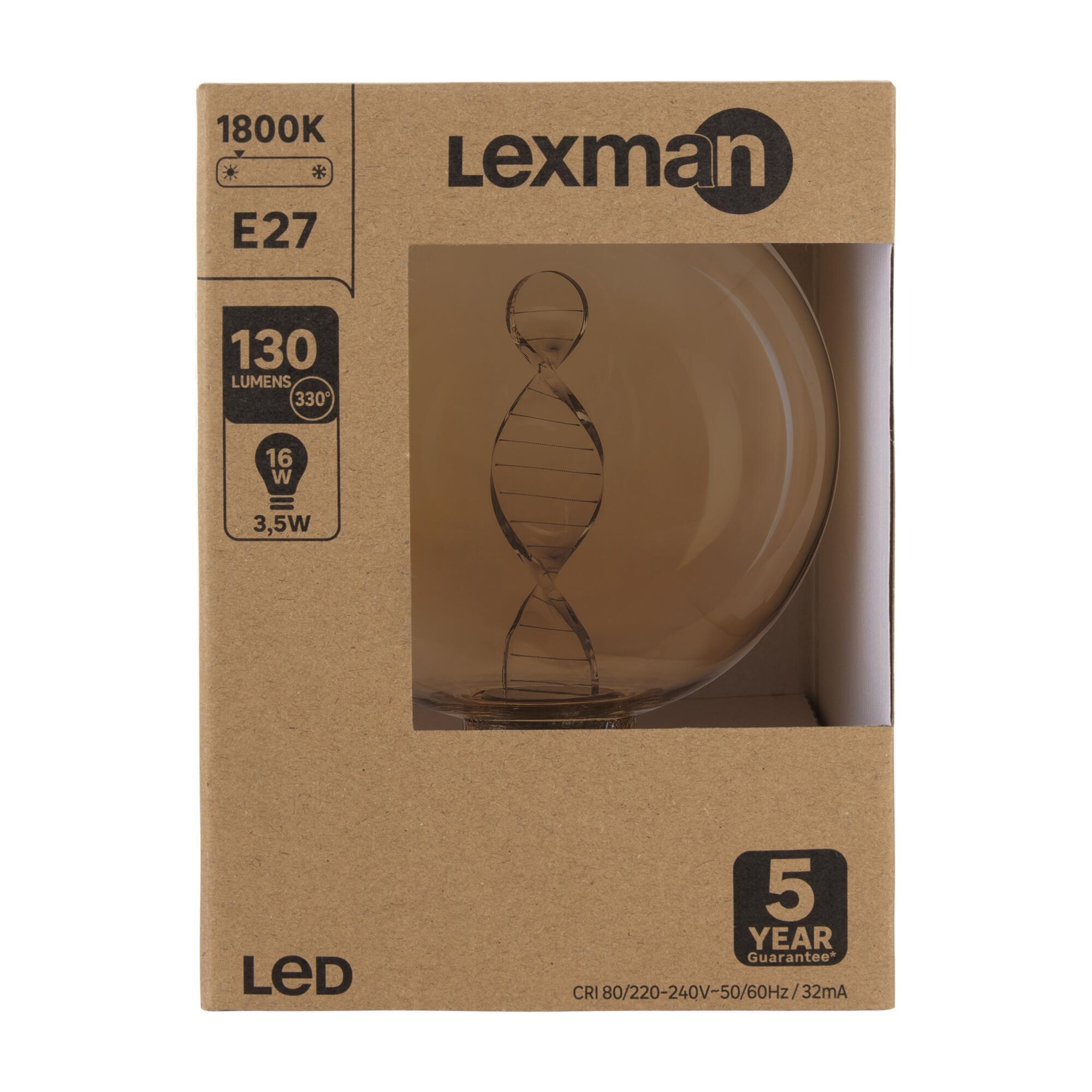 Ampoule led décorative, globe 125 mm E27, 130Lm = 16W, blanc très chaud, LEXMAN - 3