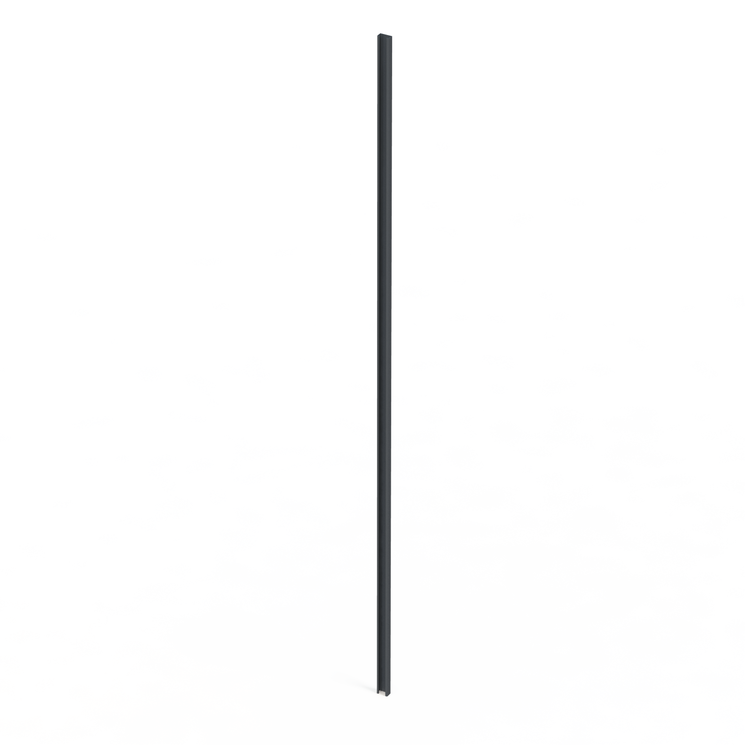 Glissière aluminium pour clôture Klos up! gris zinc, l.4 x P.2.2 x H.230 cm - 2