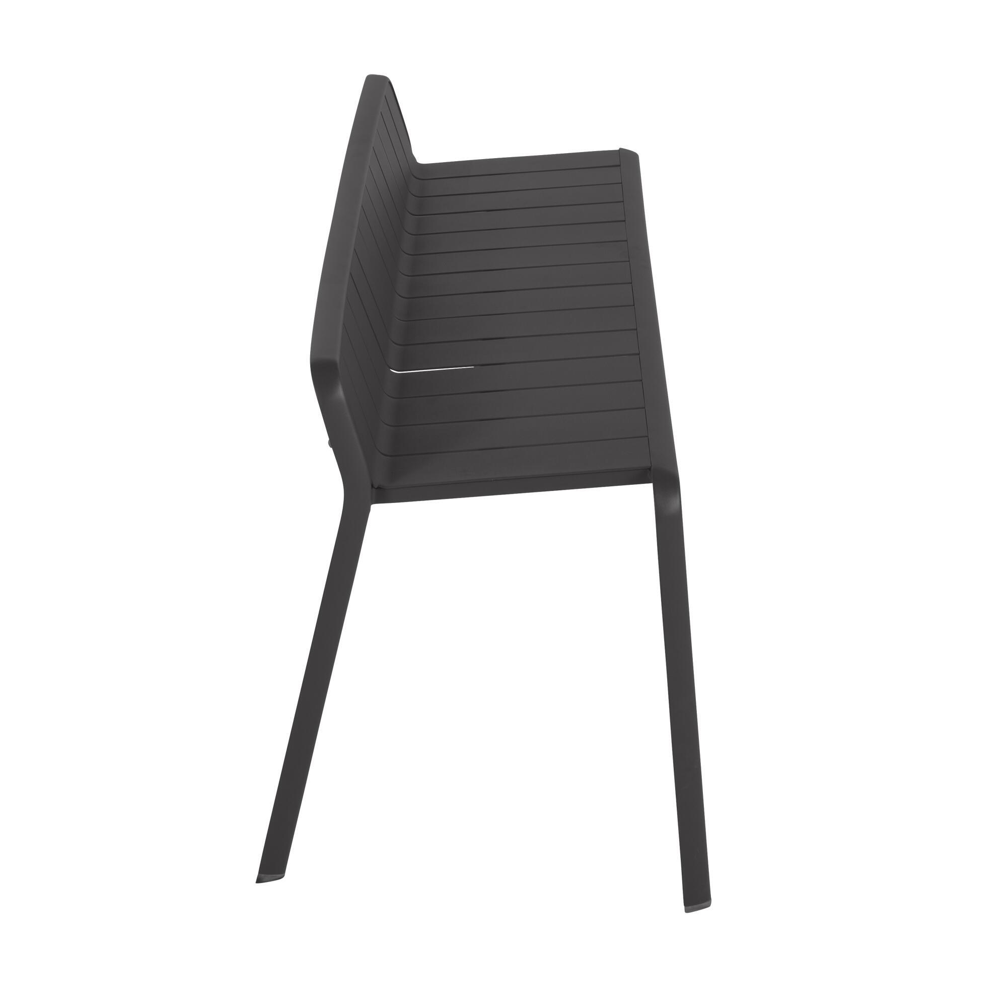 Banco de jardim NATERIAL IDAHO 122X49X56 CINZA - 3