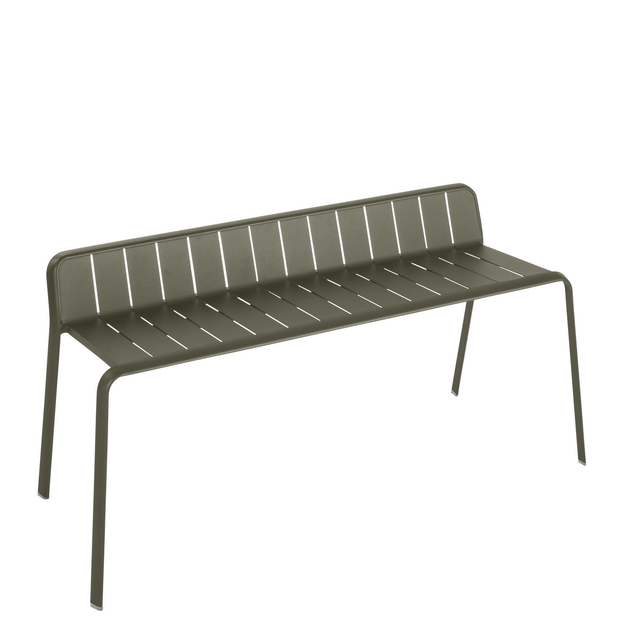 Banc de jardin NATERIAL Idaho en aluminium vert