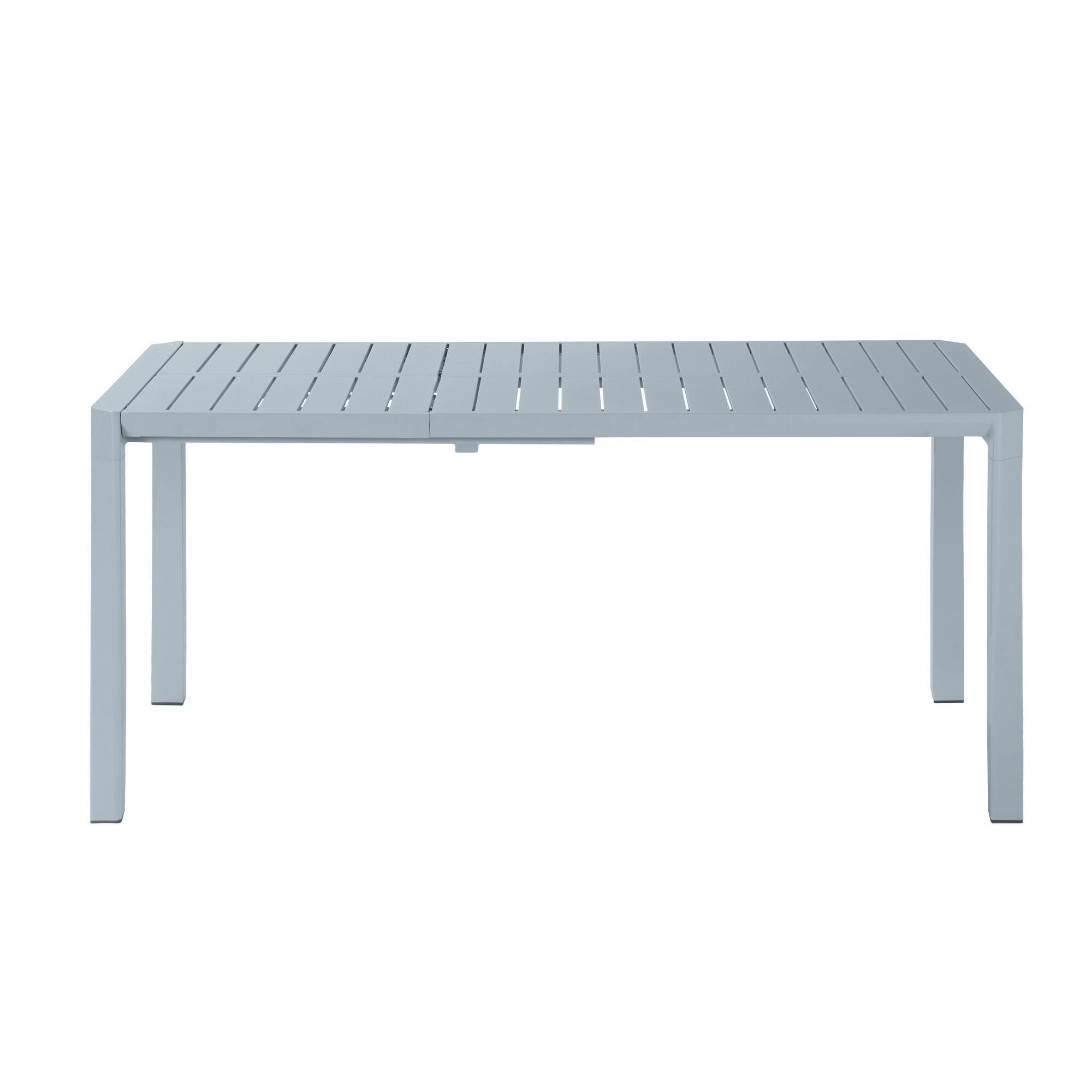 Mesa de jardín extensible NATERIAL Idaho de aluminio aqua de 110/162x75x82 cm - 6