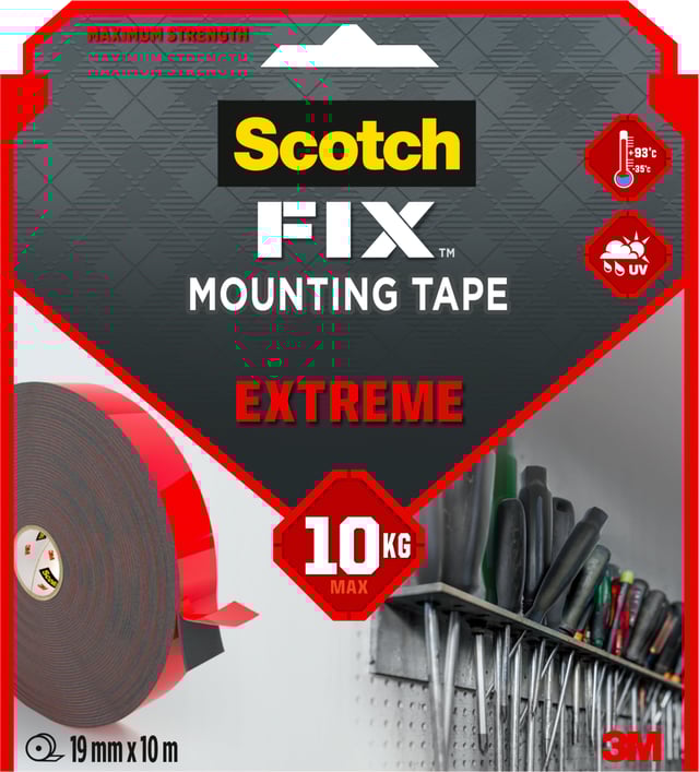 Ruban adhésif double-face Extrême exterieur SCOTCH FIX L.10m x 19mm