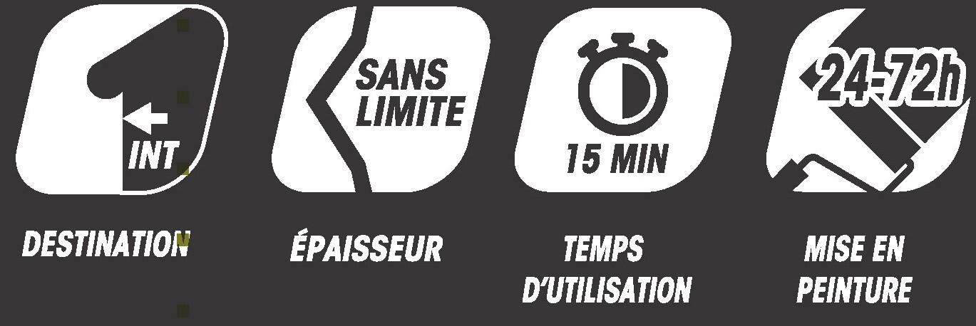 Plâtre de paris poudre Toupret 1kg - 4