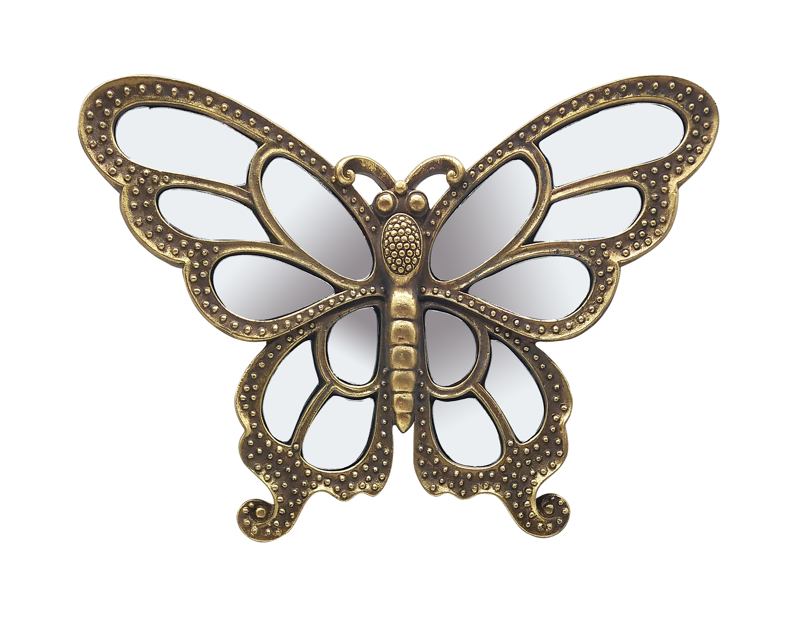 Objet décoratif sans cadre Papillon, jaune / doré EMDE l.24 x H.18 cm