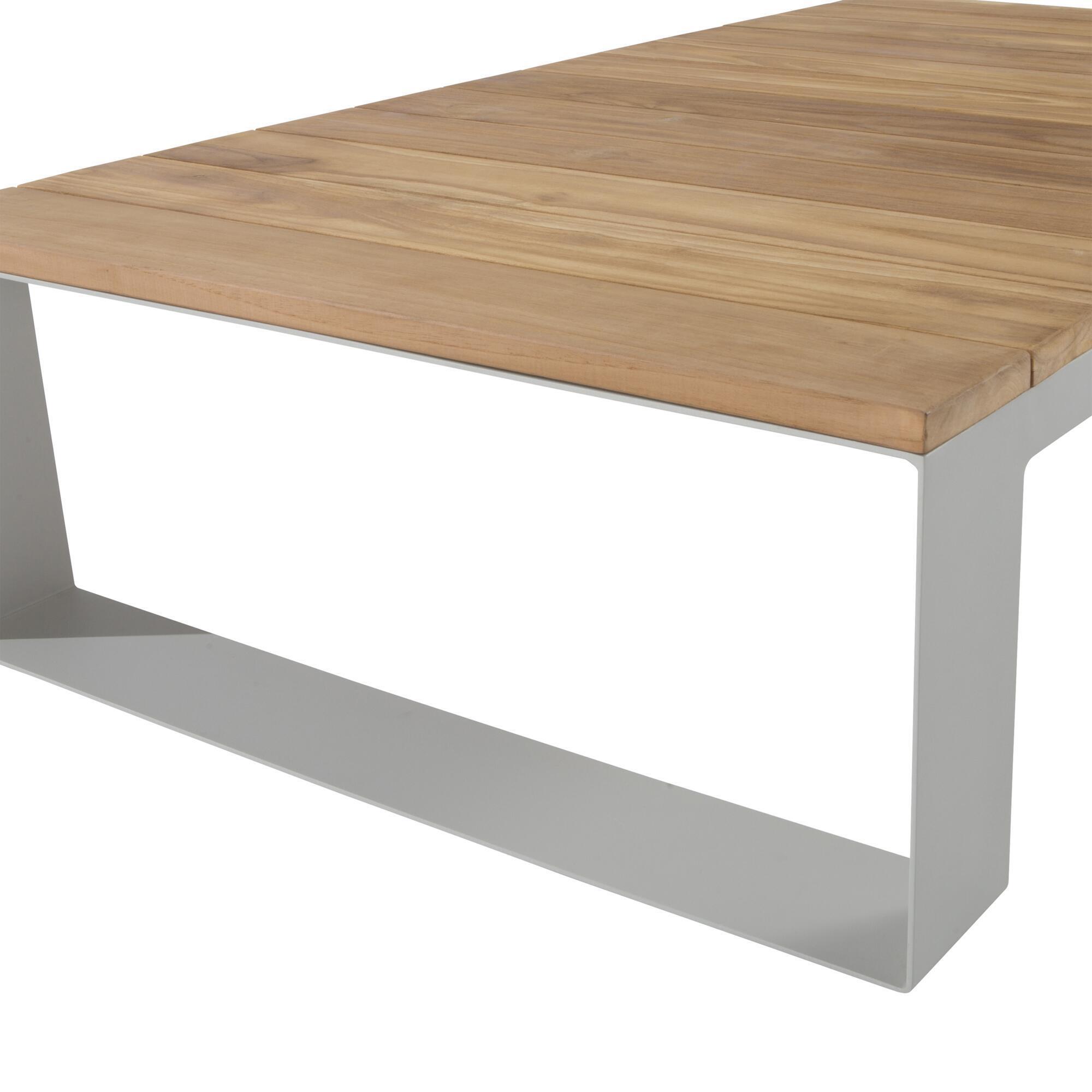 Table basse en teck et aluminium, Surrey 5P NATERIAL - 4