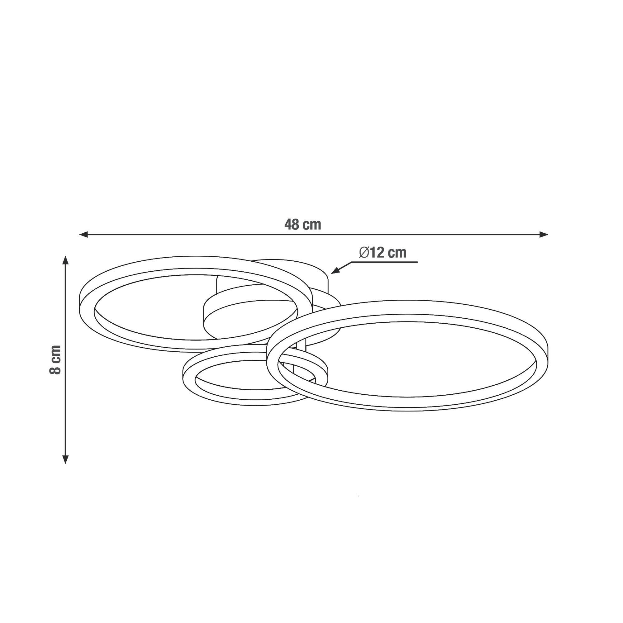 Plafonnier, essentiel bois module led INSPIRE Rog D.43 cm - 6